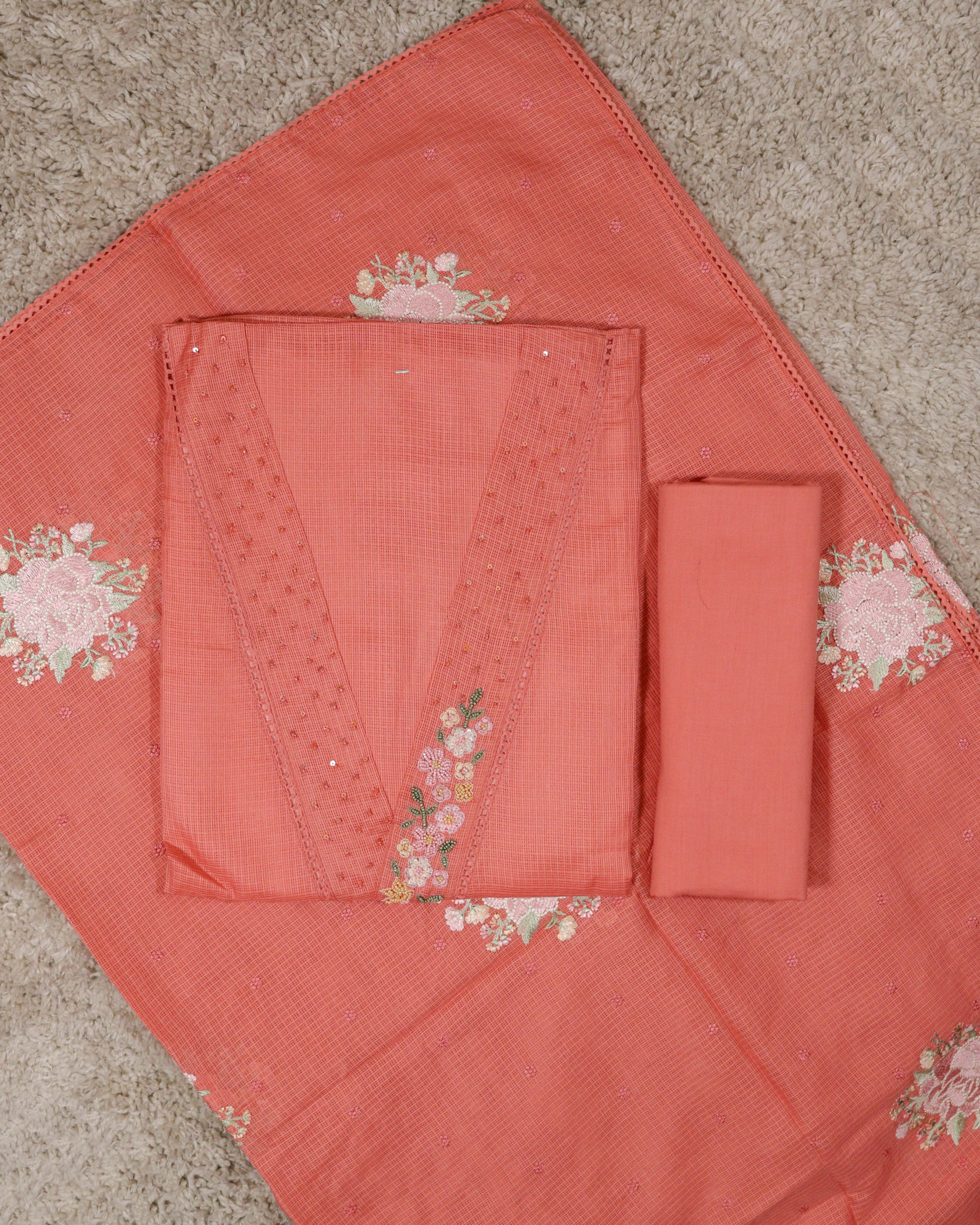 Load image into Gallery viewer, Silky Kota Unstitched Suit-5019