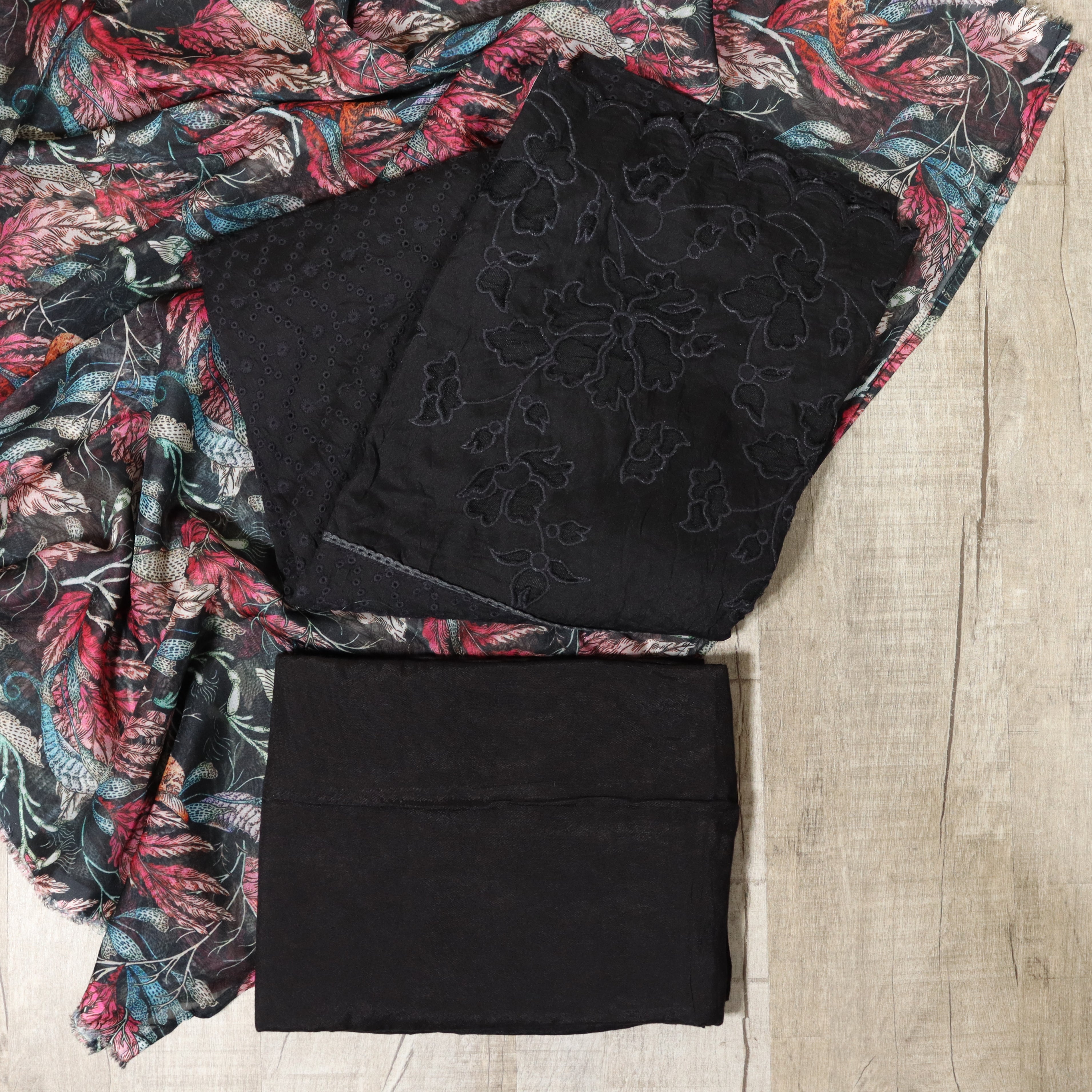 Load image into Gallery viewer, Silk Cotton Hakoba Unstitched Suit -4057