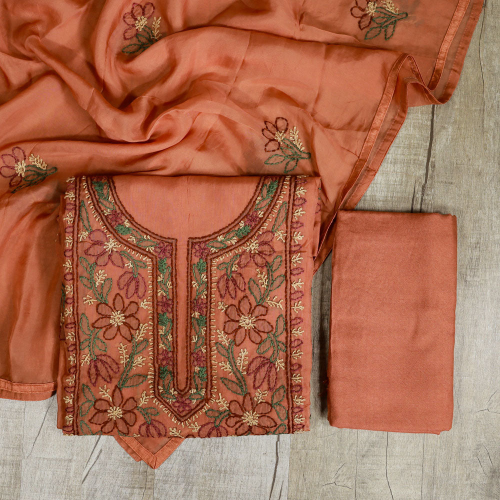 Load image into Gallery viewer, Viscose Organza Unstitched Suit -4016