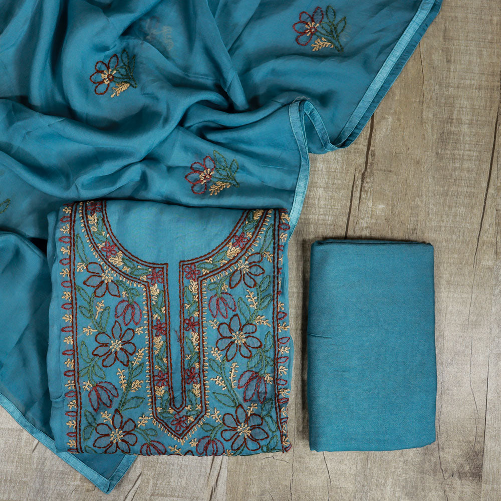 Load image into Gallery viewer, Viscose Organza Unstitched Suit -4016