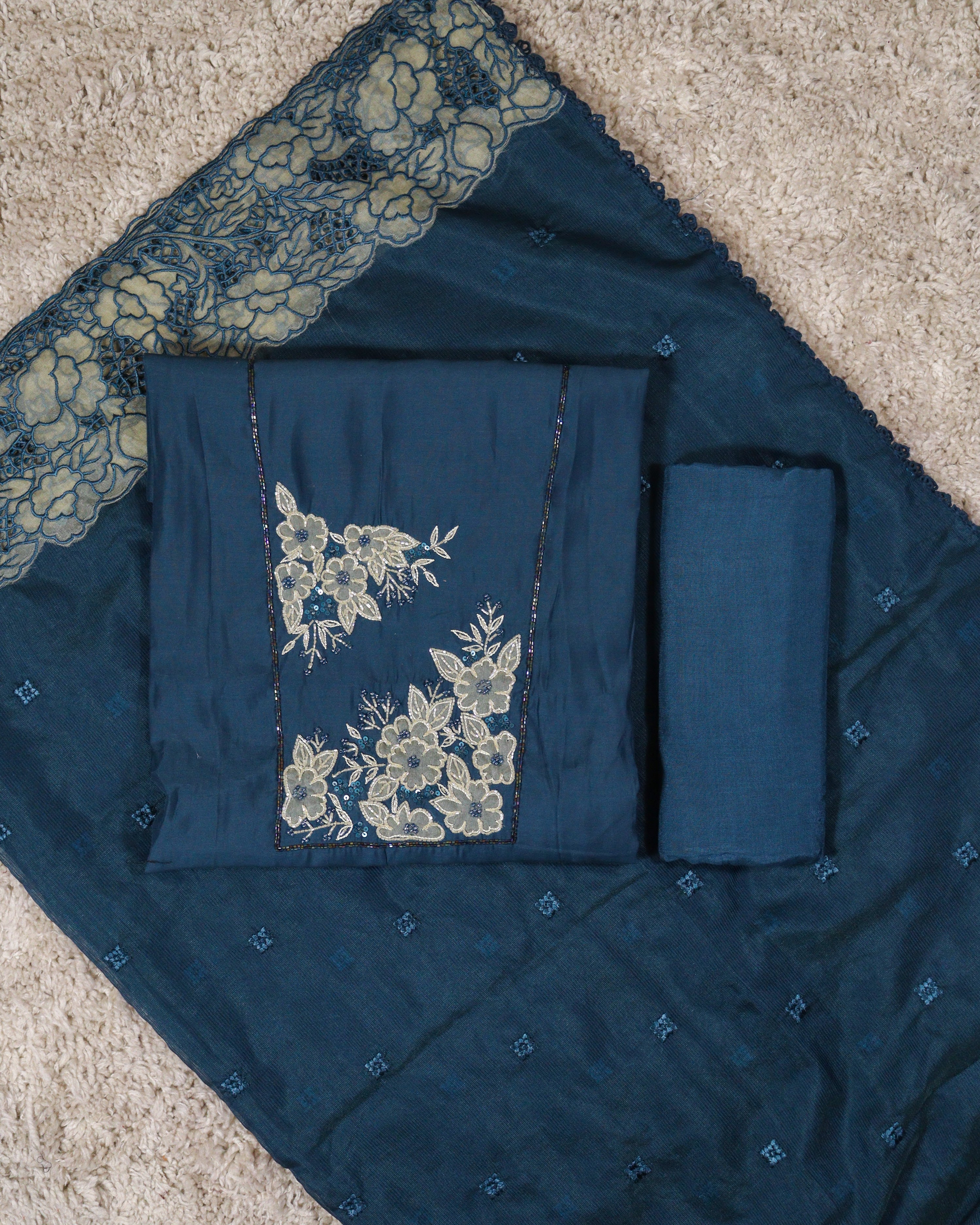 Load image into Gallery viewer, Chanderi Silk Unstitched-5022