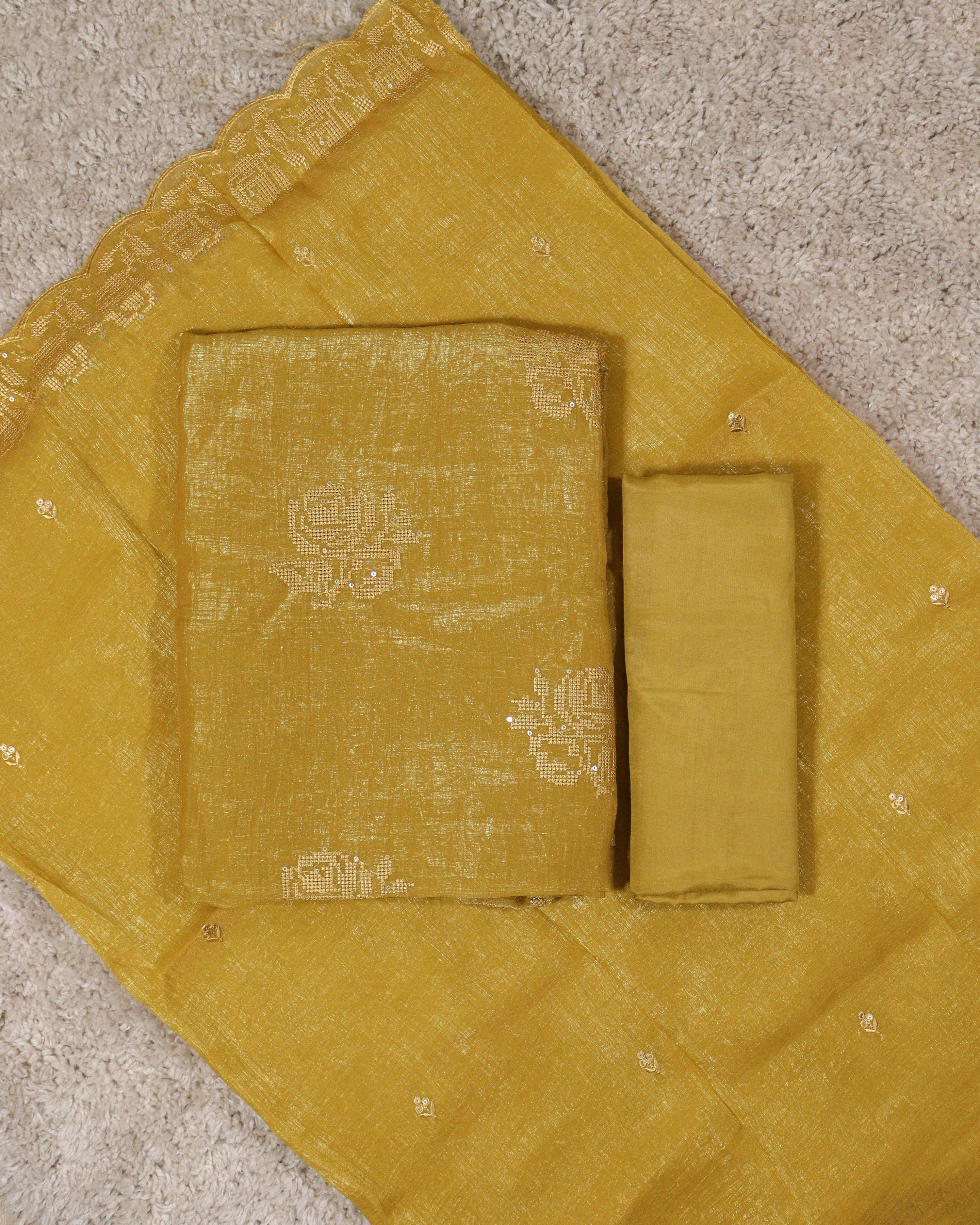 Load image into Gallery viewer, Crushed Organza Unstitched-5017