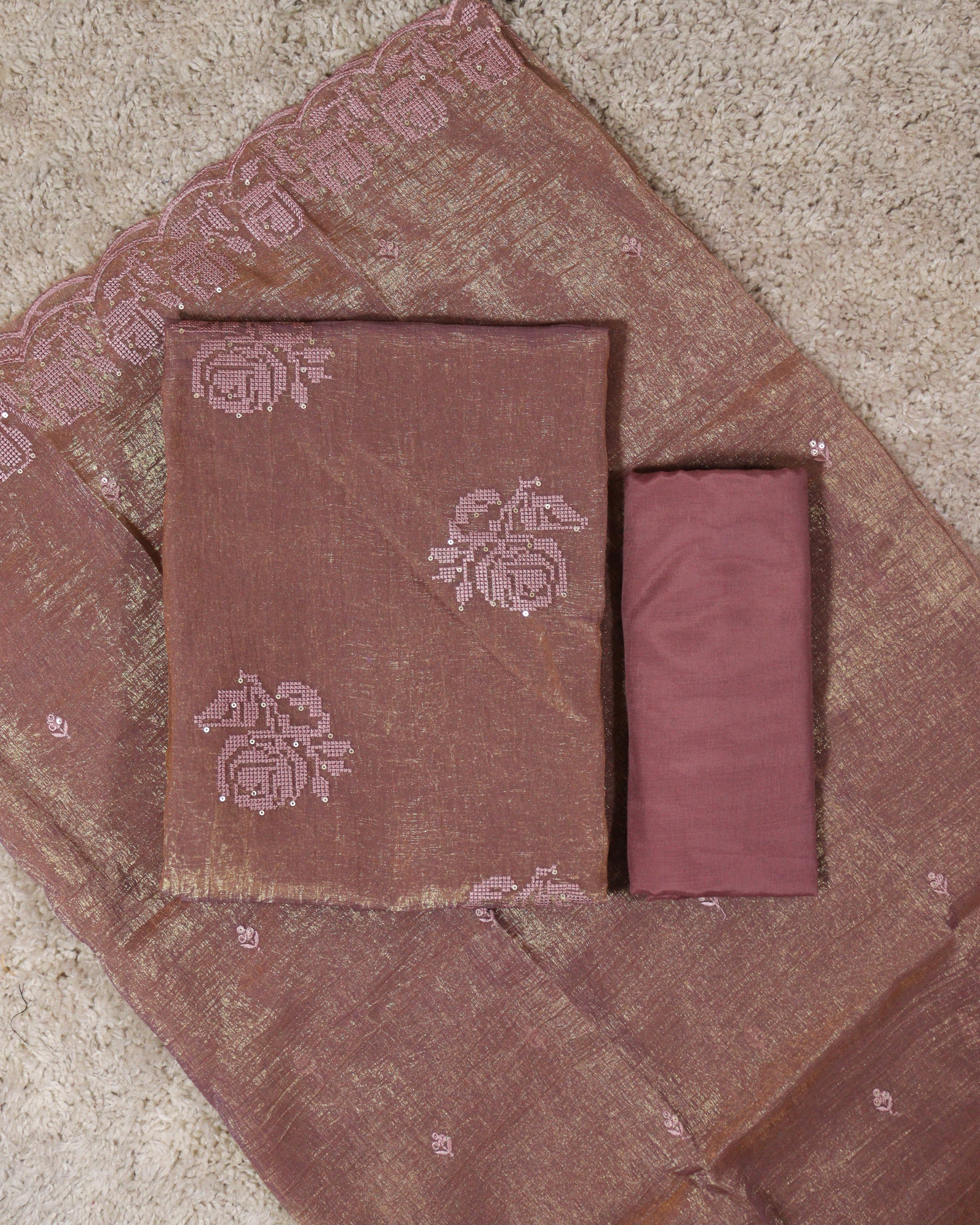 Load image into Gallery viewer, Crushed Organza Unstitched-5017