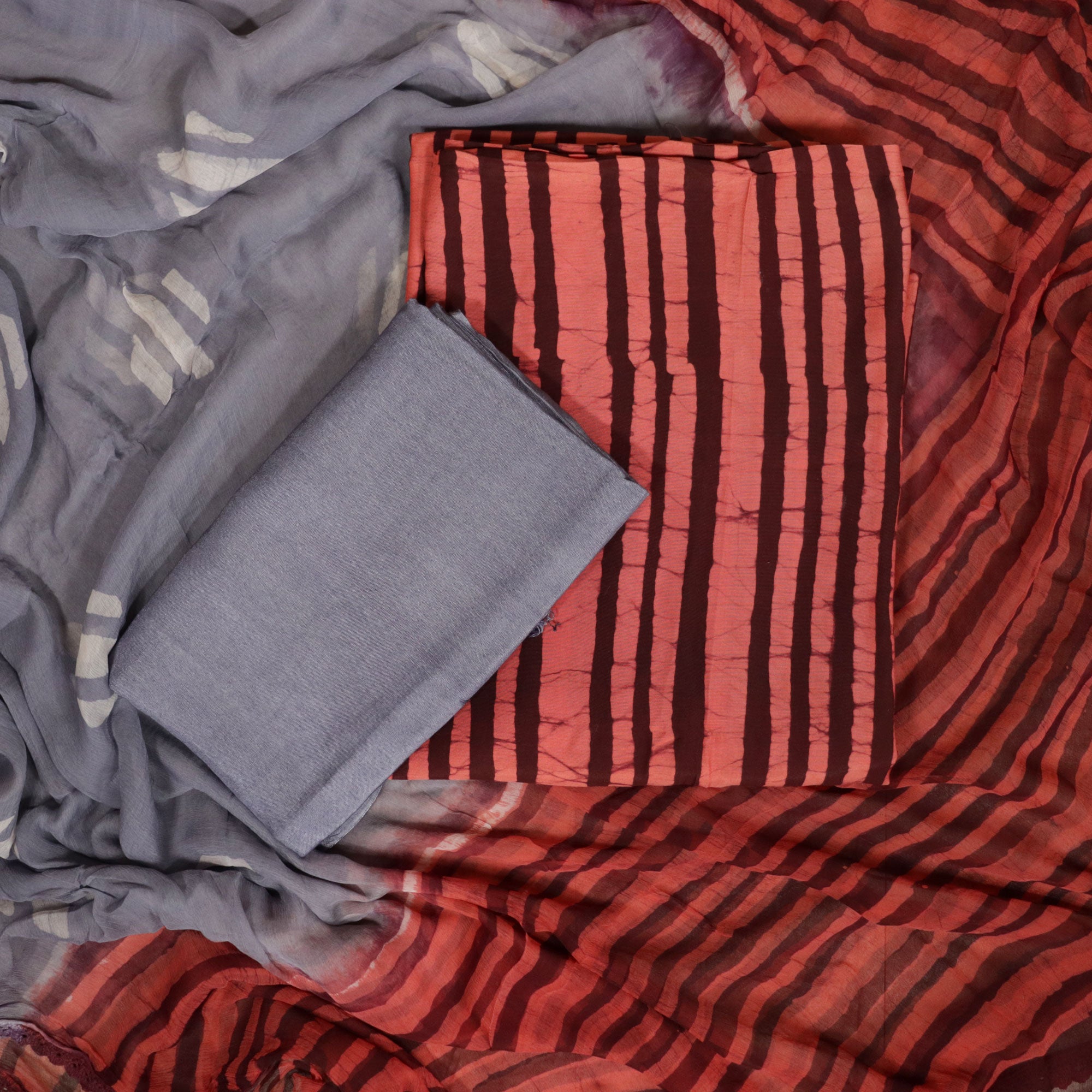 Load image into Gallery viewer, Crape Silk Unstitched Suit-4074