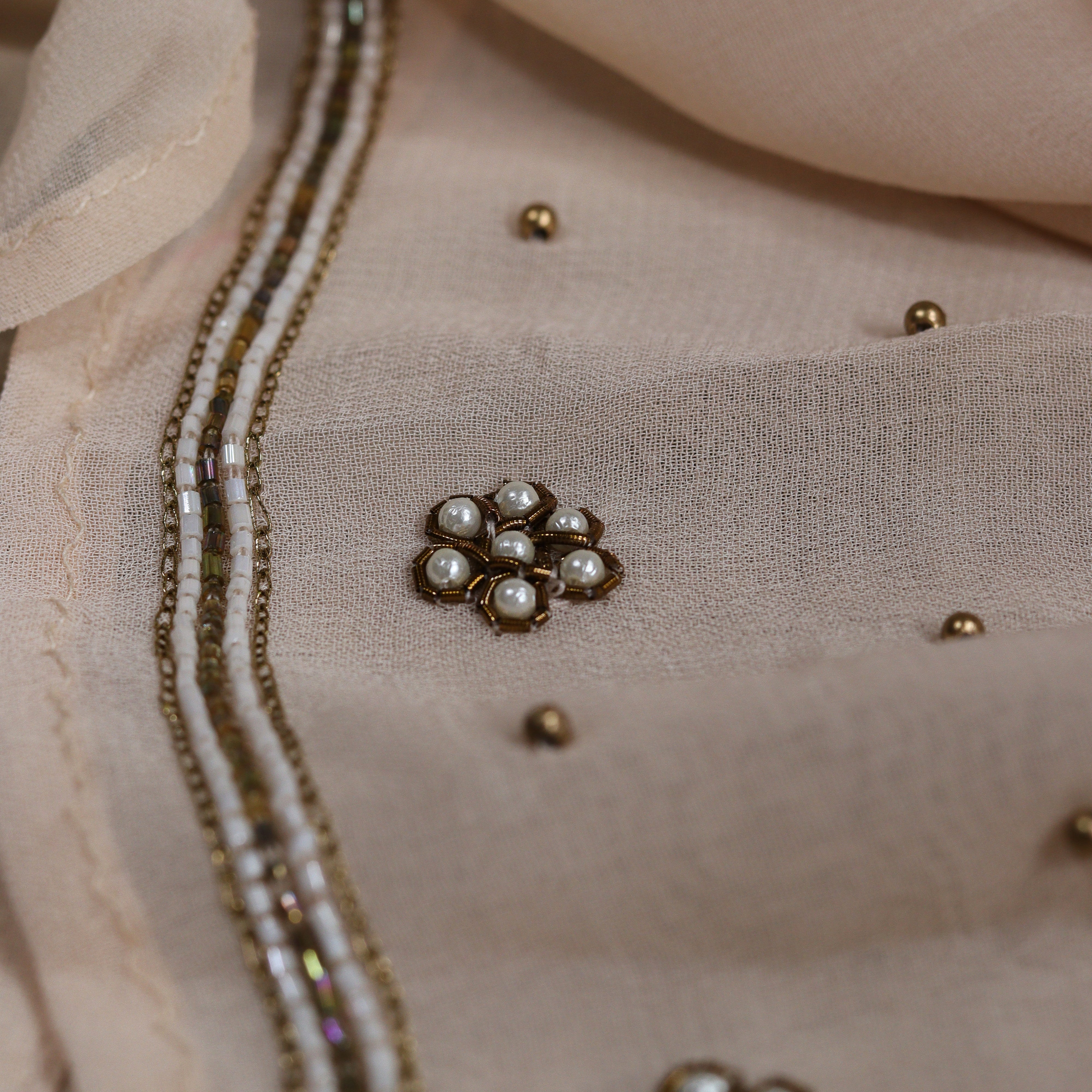 Load image into Gallery viewer, Peach Viscose Georgette Designer Suit-3527