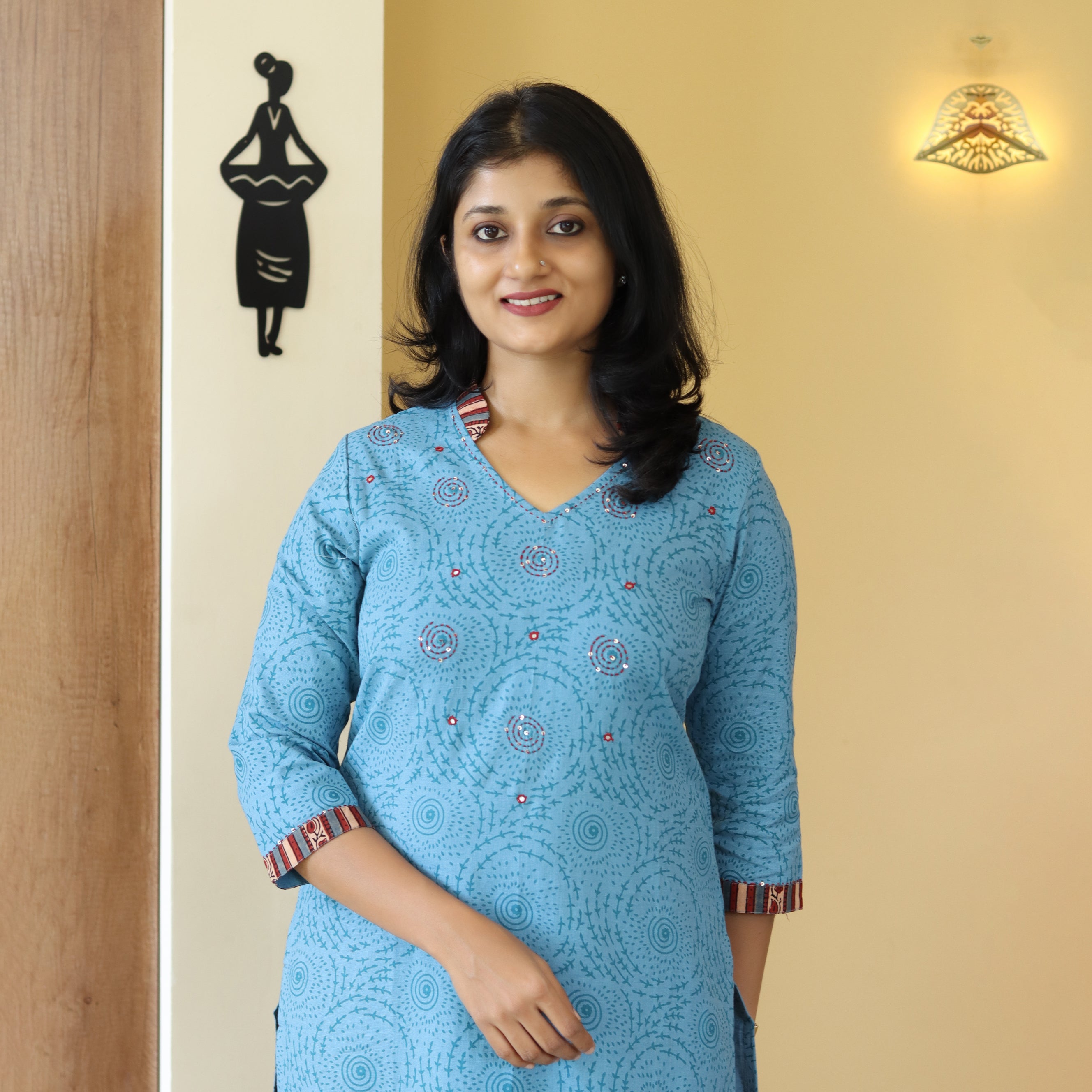 Load image into Gallery viewer, Pure Cotton Kurti -4088