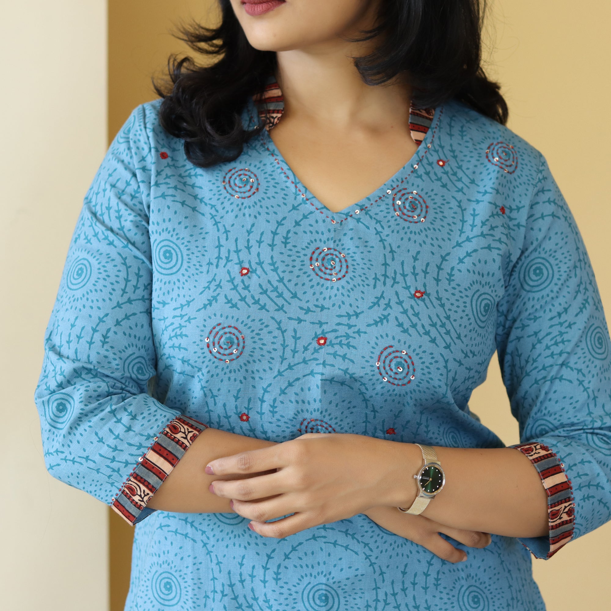 Load image into Gallery viewer, Pure Cotton Kurti -4088