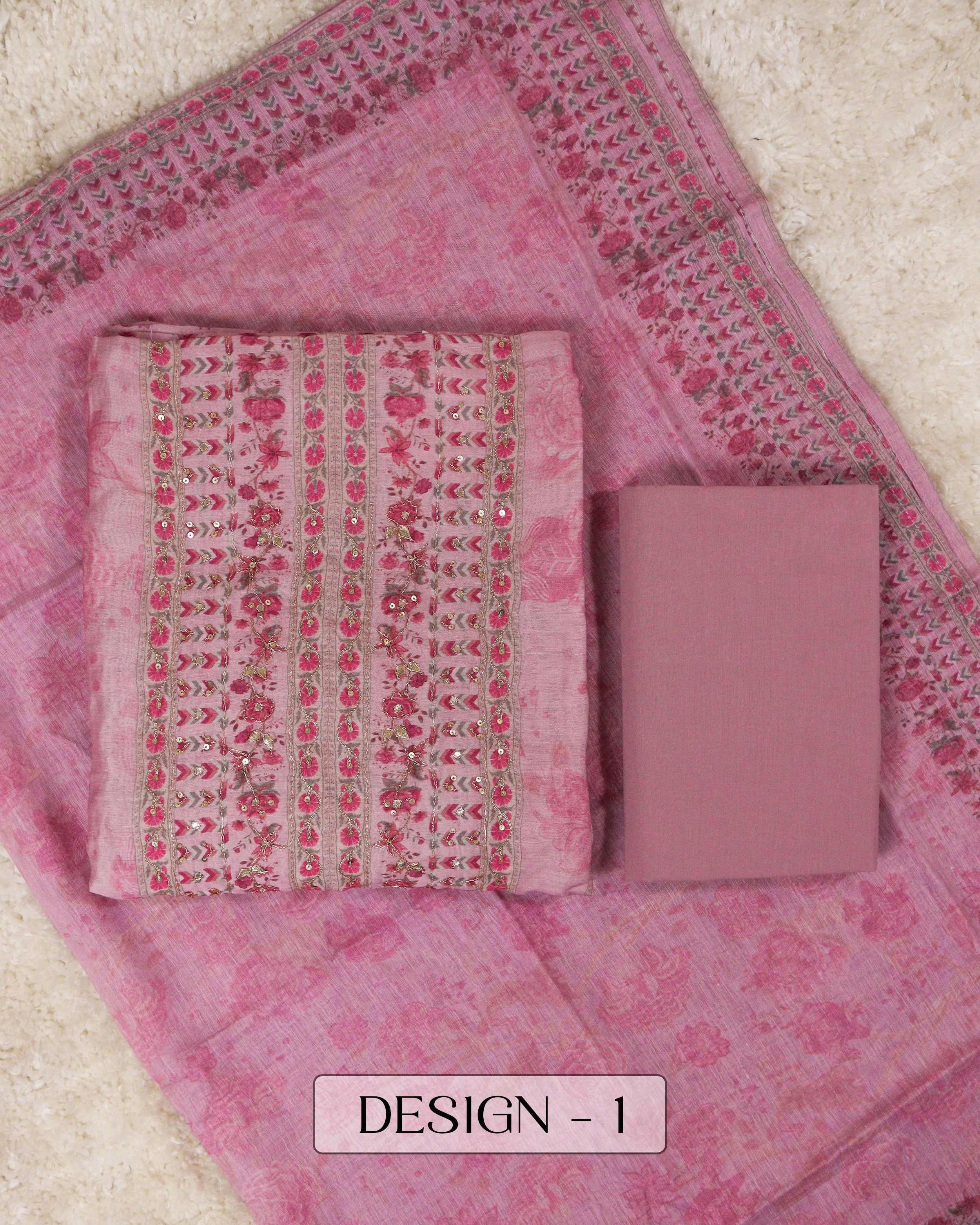 Load image into Gallery viewer, Pure Chanderi Silk Unstitched Suit -0847