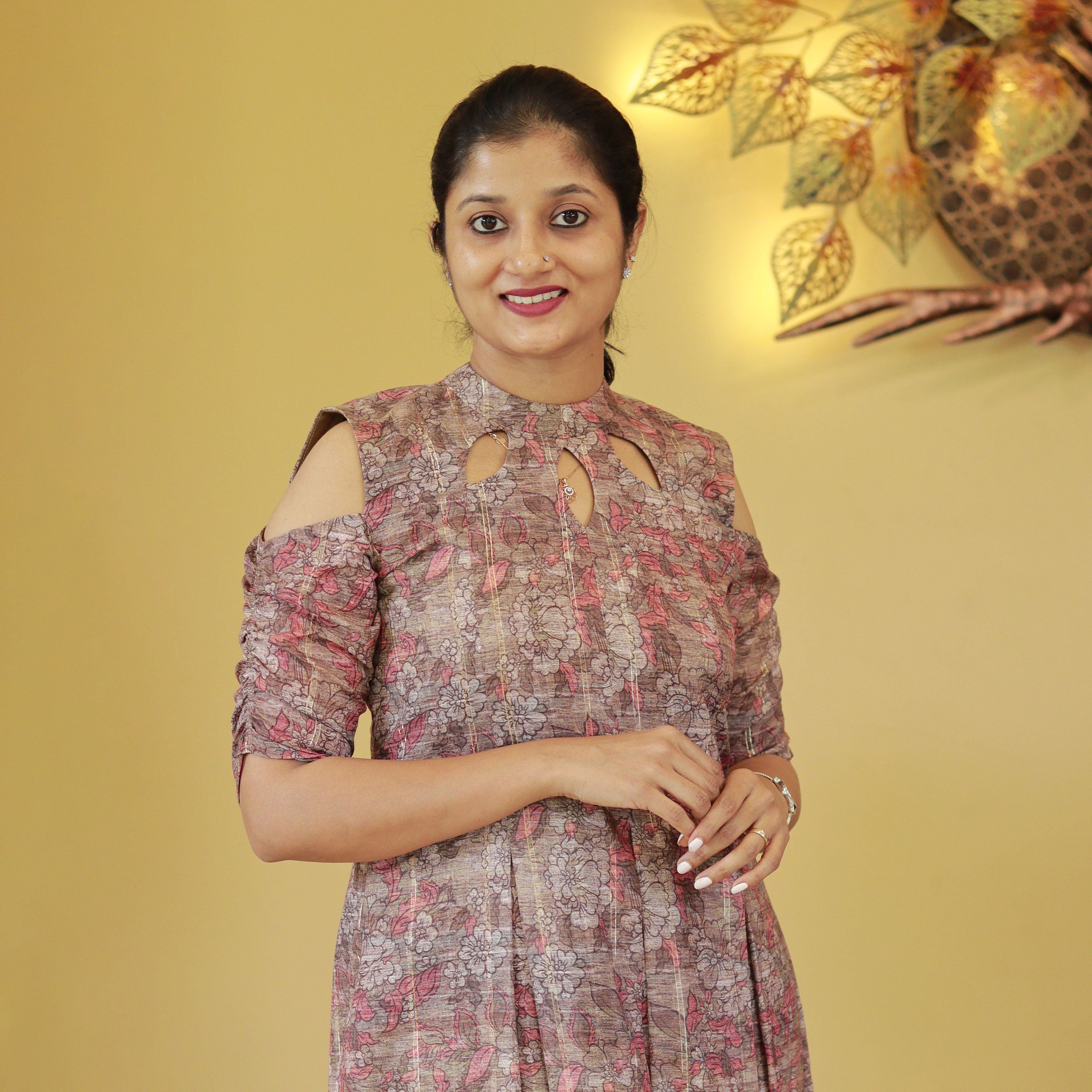 Load image into Gallery viewer, Semi Chanderi Silk Designer Kurti - 4032 ( pre order)