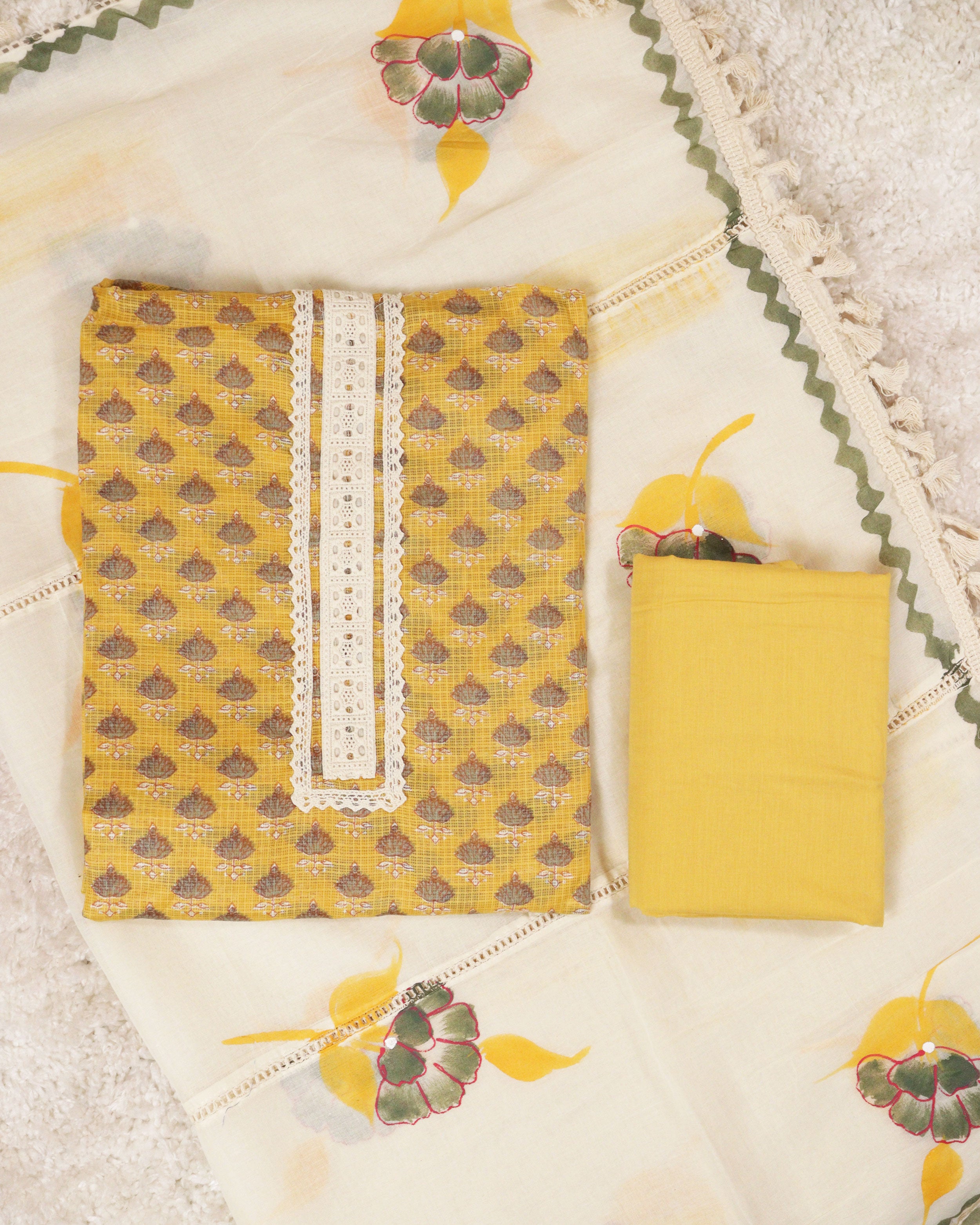 Load image into Gallery viewer, Kota Doria Unstitched Suit-0940