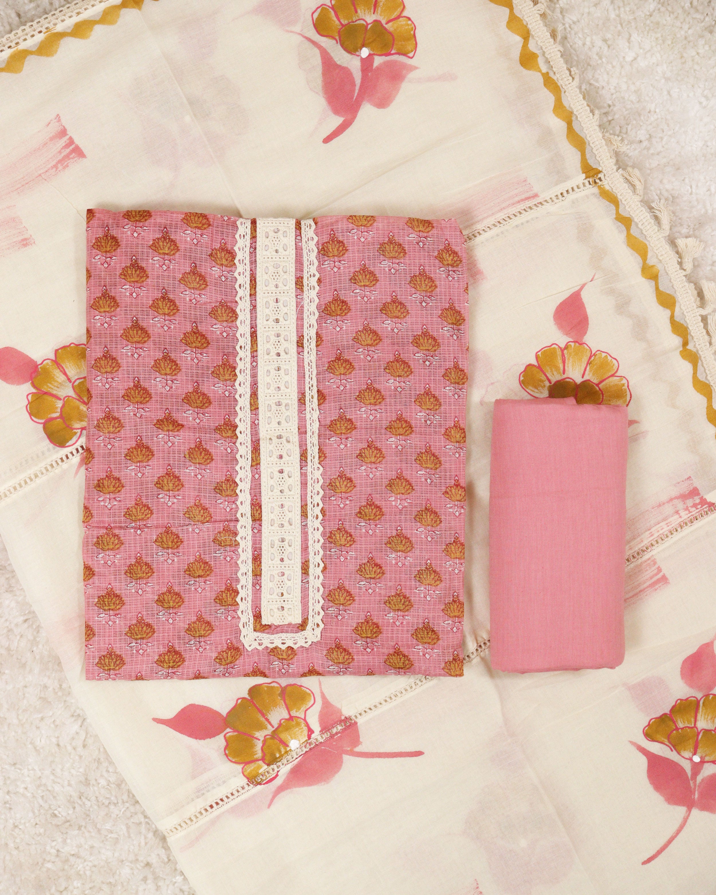 Load image into Gallery viewer, Kota Doria Unstitched Suit-0940