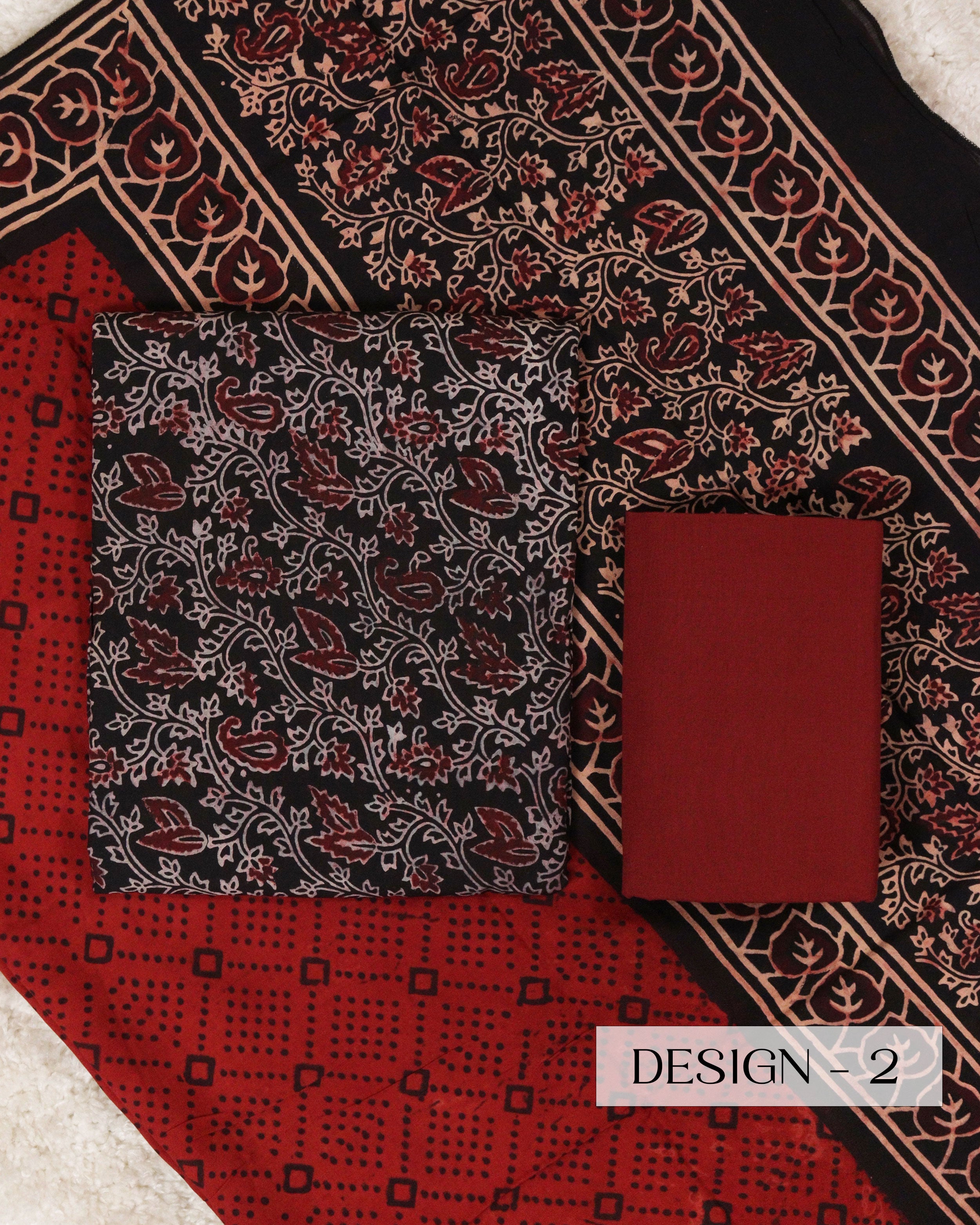 Load image into Gallery viewer, Modal Muslin Silk Unstitched Suit-0935