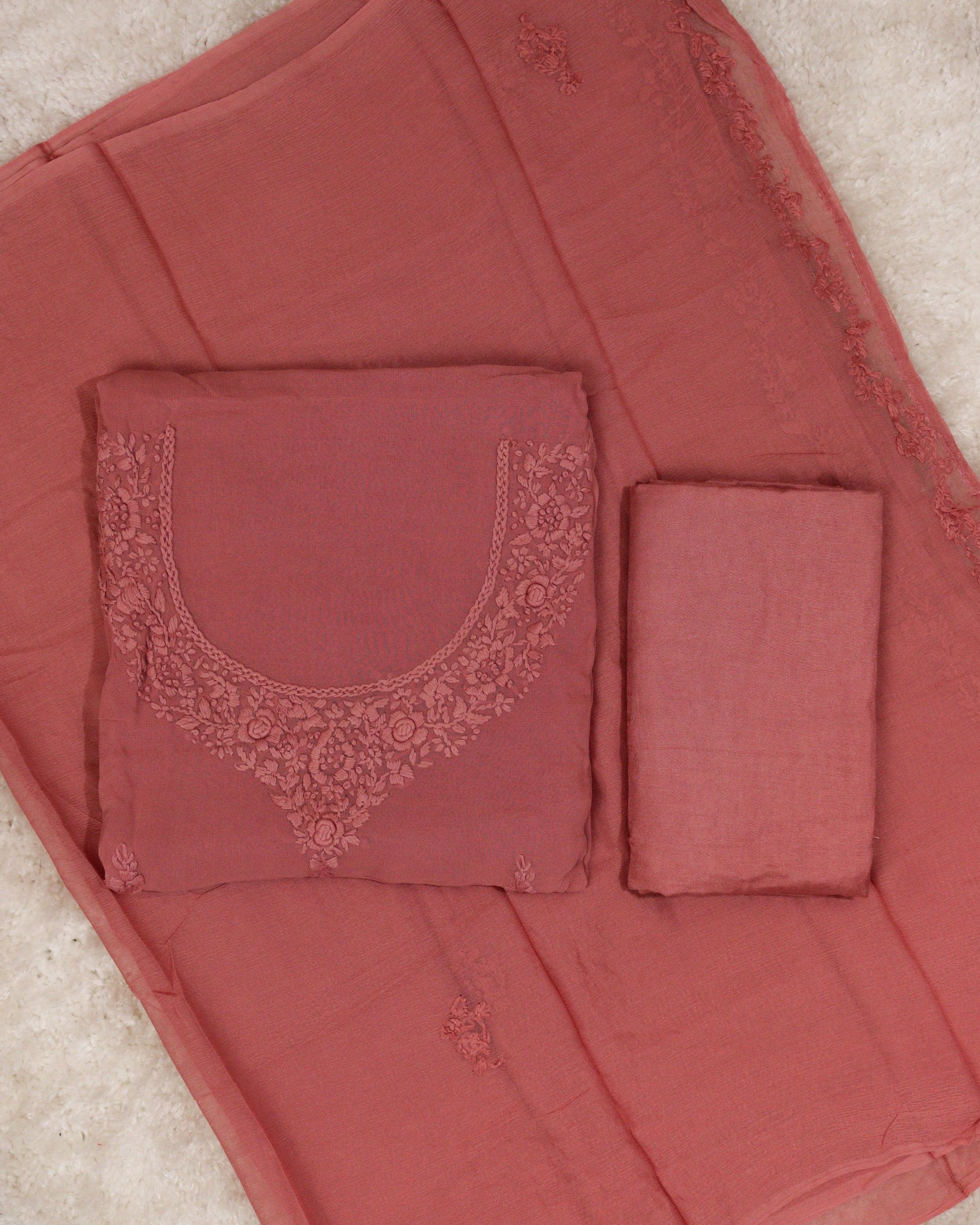 Load image into Gallery viewer, Pure Viscose Georgette Unstitched Suit-1012