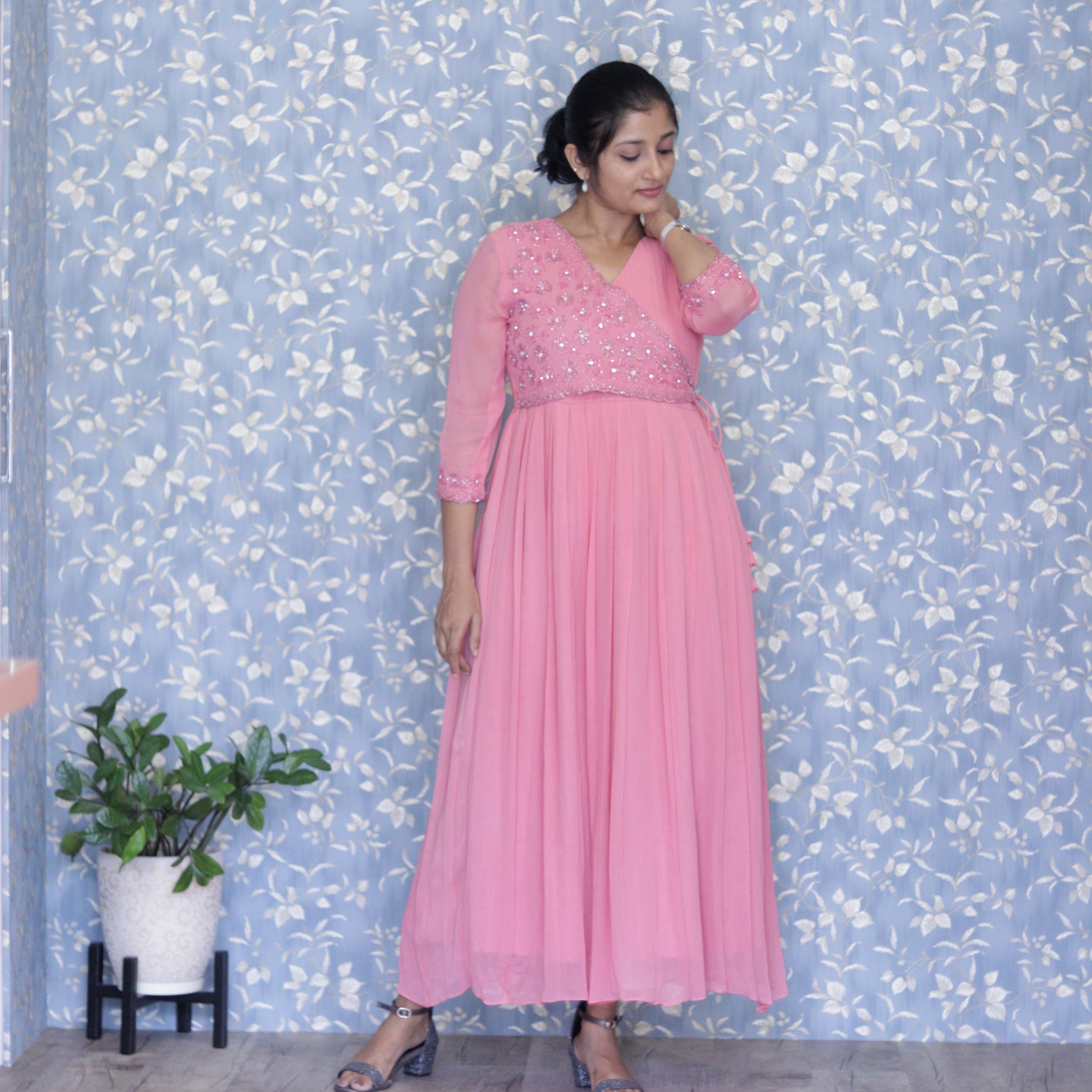 Load image into Gallery viewer, Pure Viscose Georgette stitched Suit - 3313