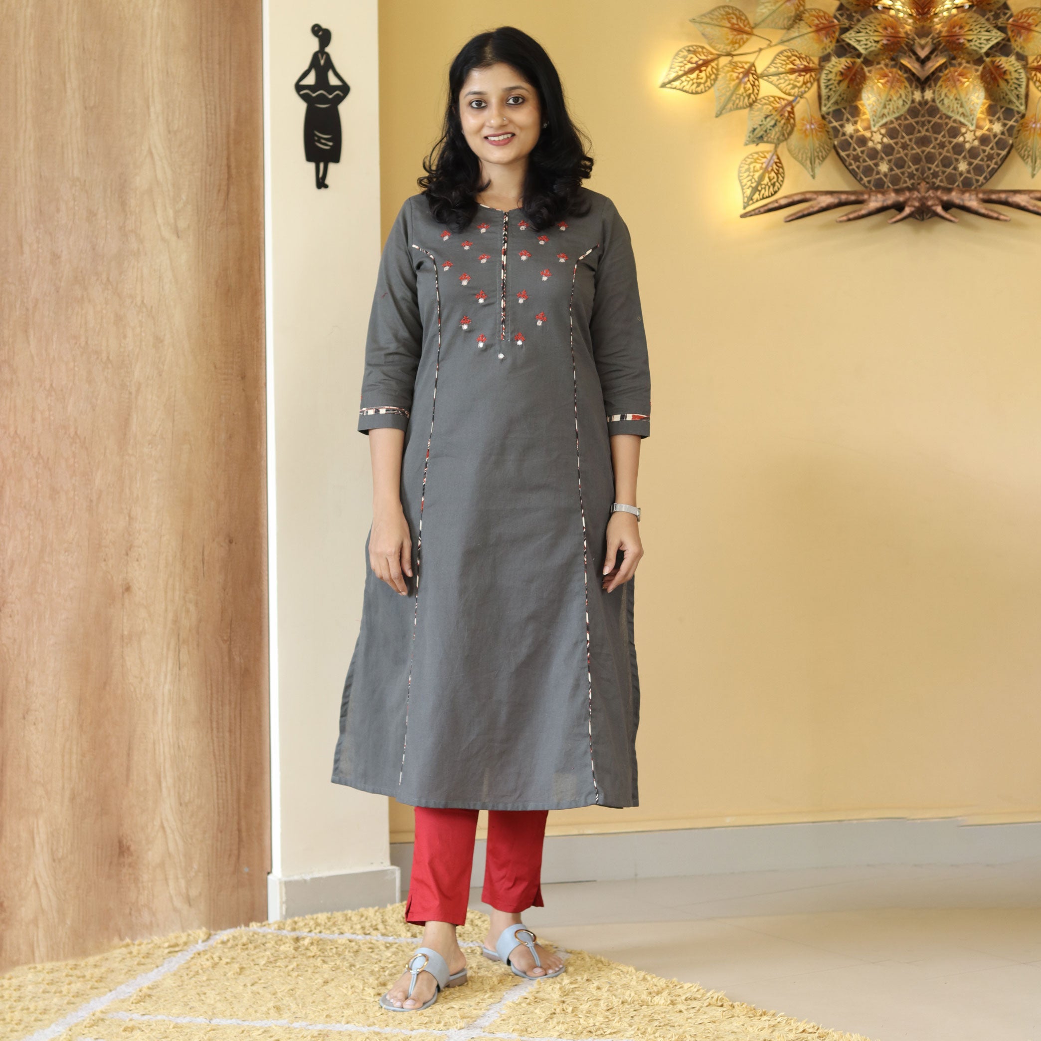 Load image into Gallery viewer, Pure Cotton Kurti-4154