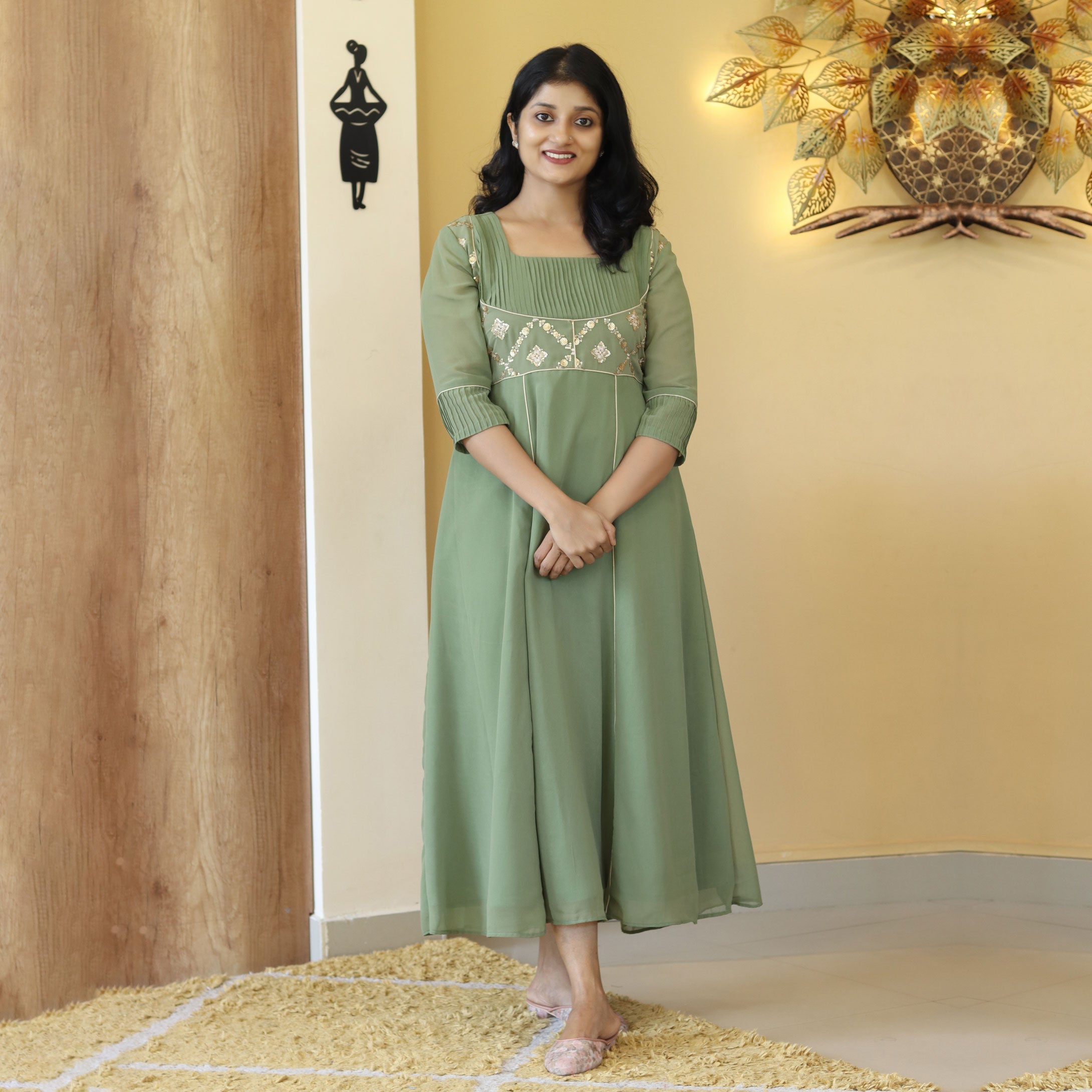 Load image into Gallery viewer, Panel cut designer kurti-3997 (PRE-ORDER)