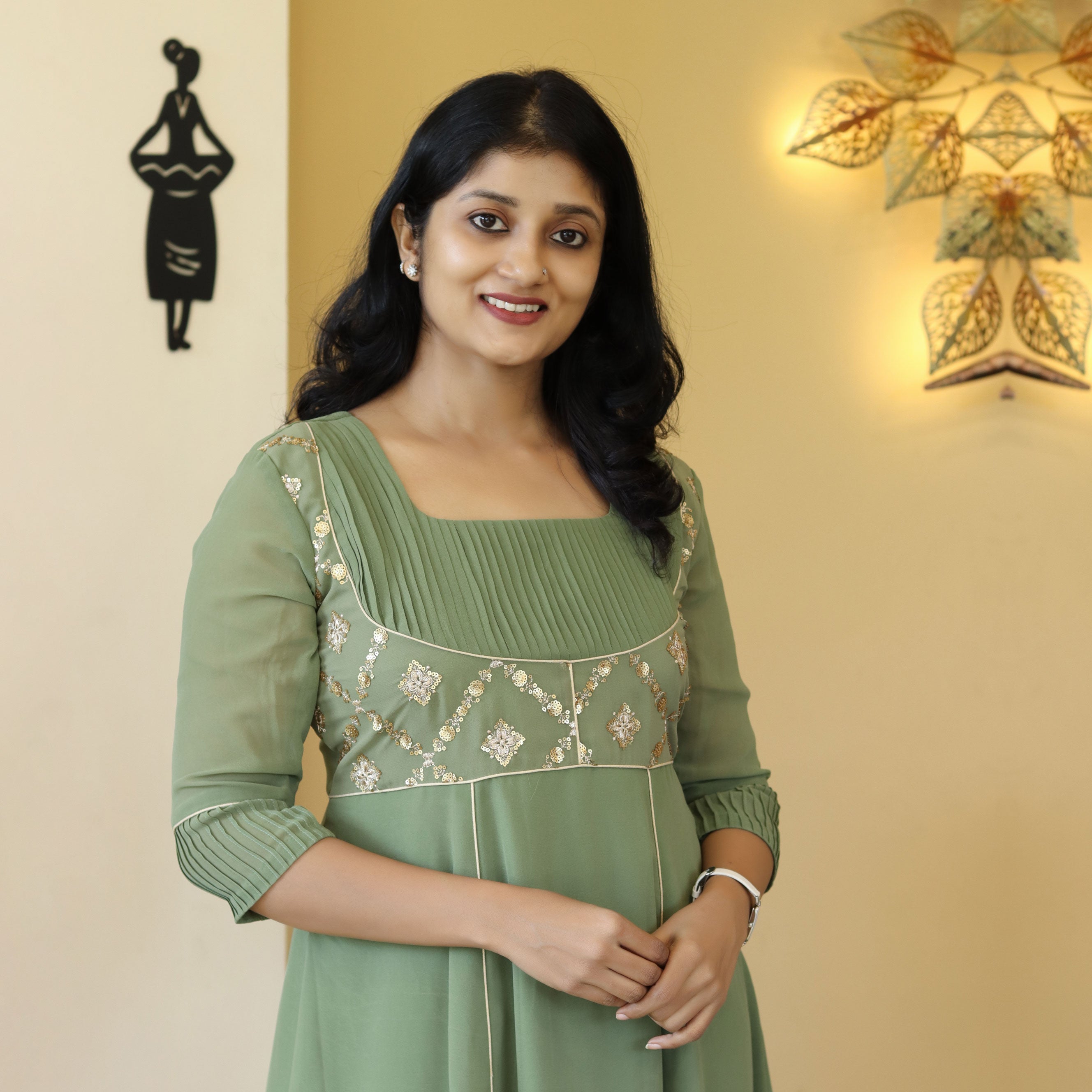 Load image into Gallery viewer, Panel cut designer kurti-3997 (PRE-ORDER)