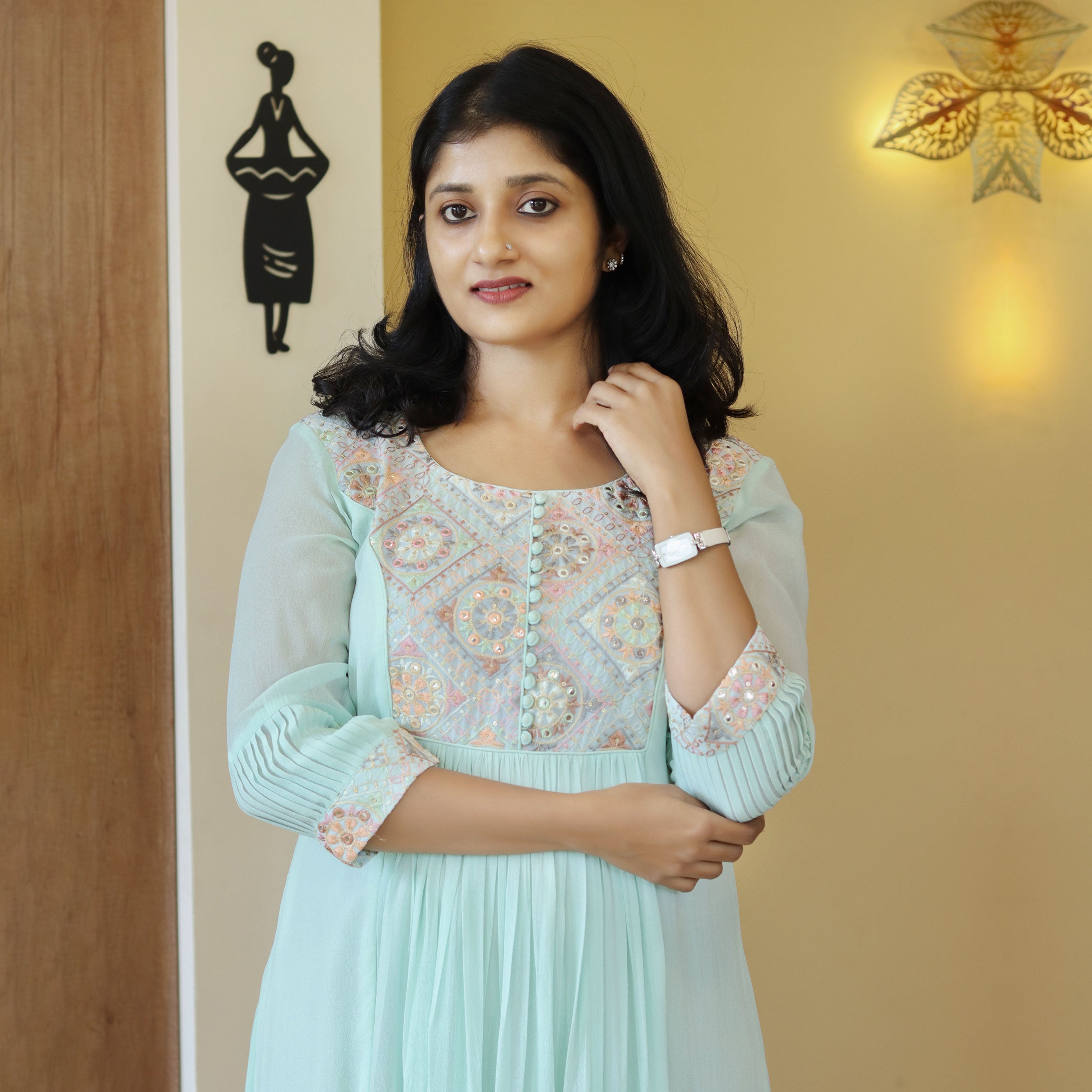 Load image into Gallery viewer, Georgette Designer Kurti-4036 (PRE-ORDER)