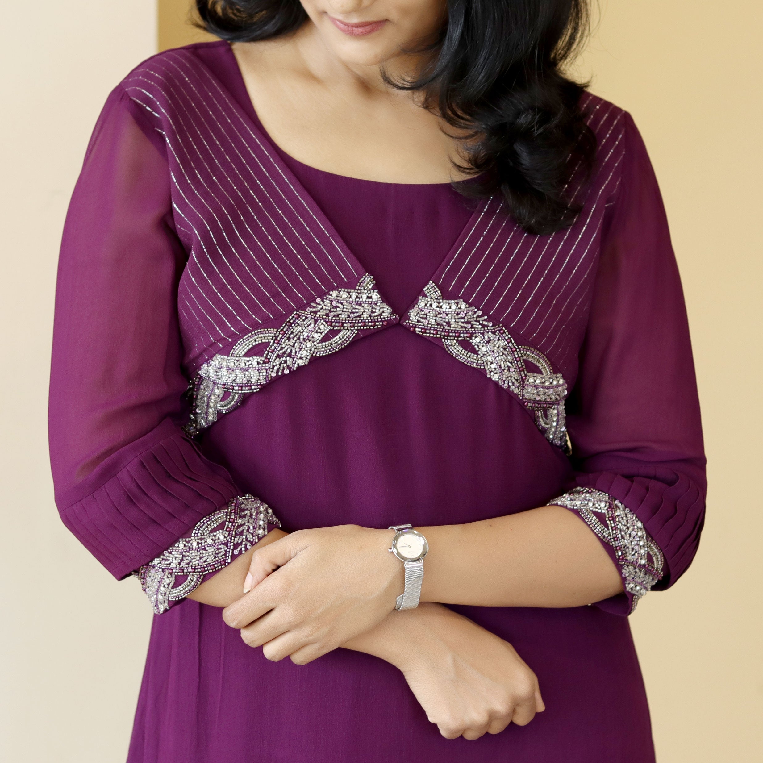 Load image into Gallery viewer, Viscose Georgette Designer Kurti (PRE-ORDER)-4037