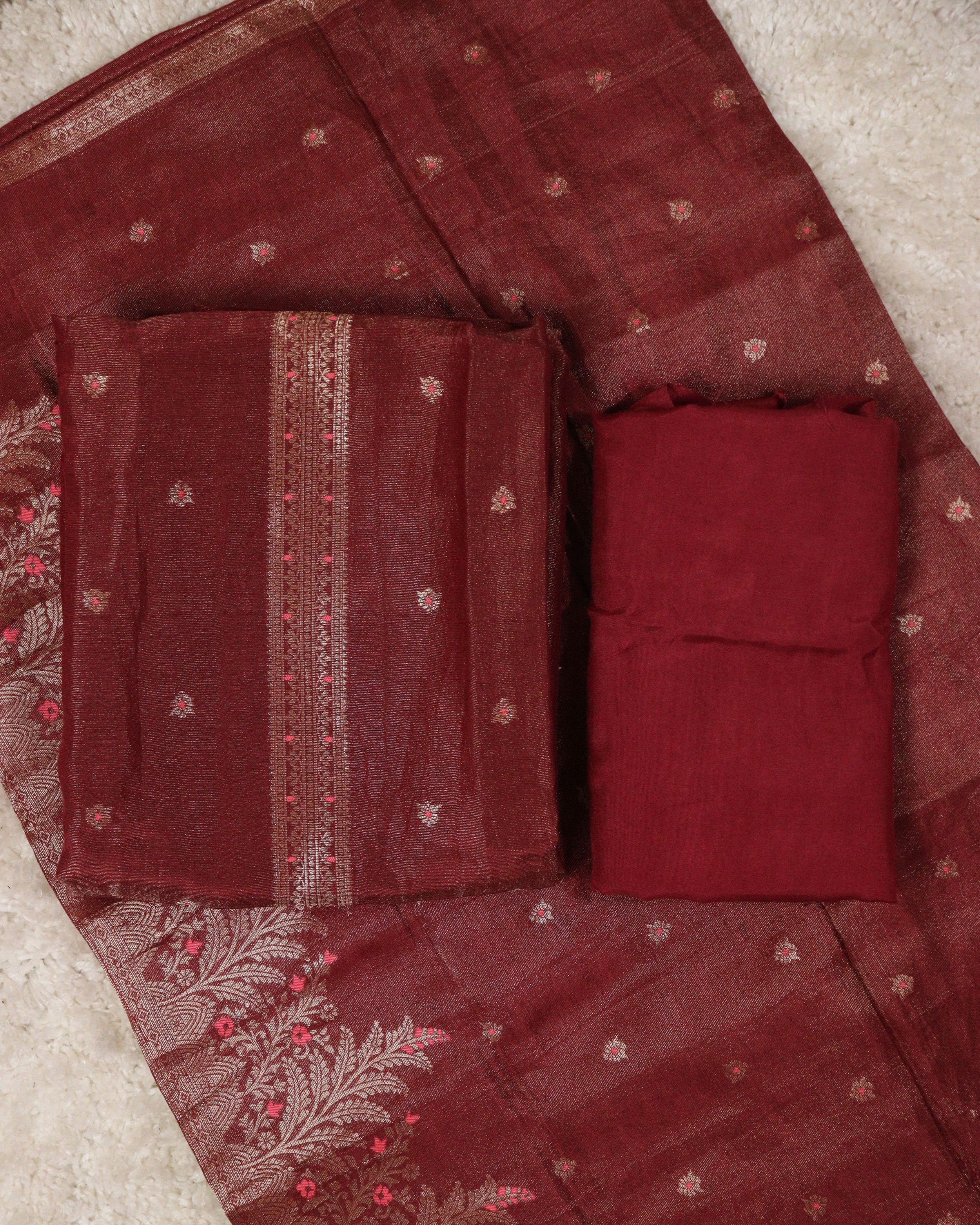 Load image into Gallery viewer, Banarasi Unstitched Suit-1106