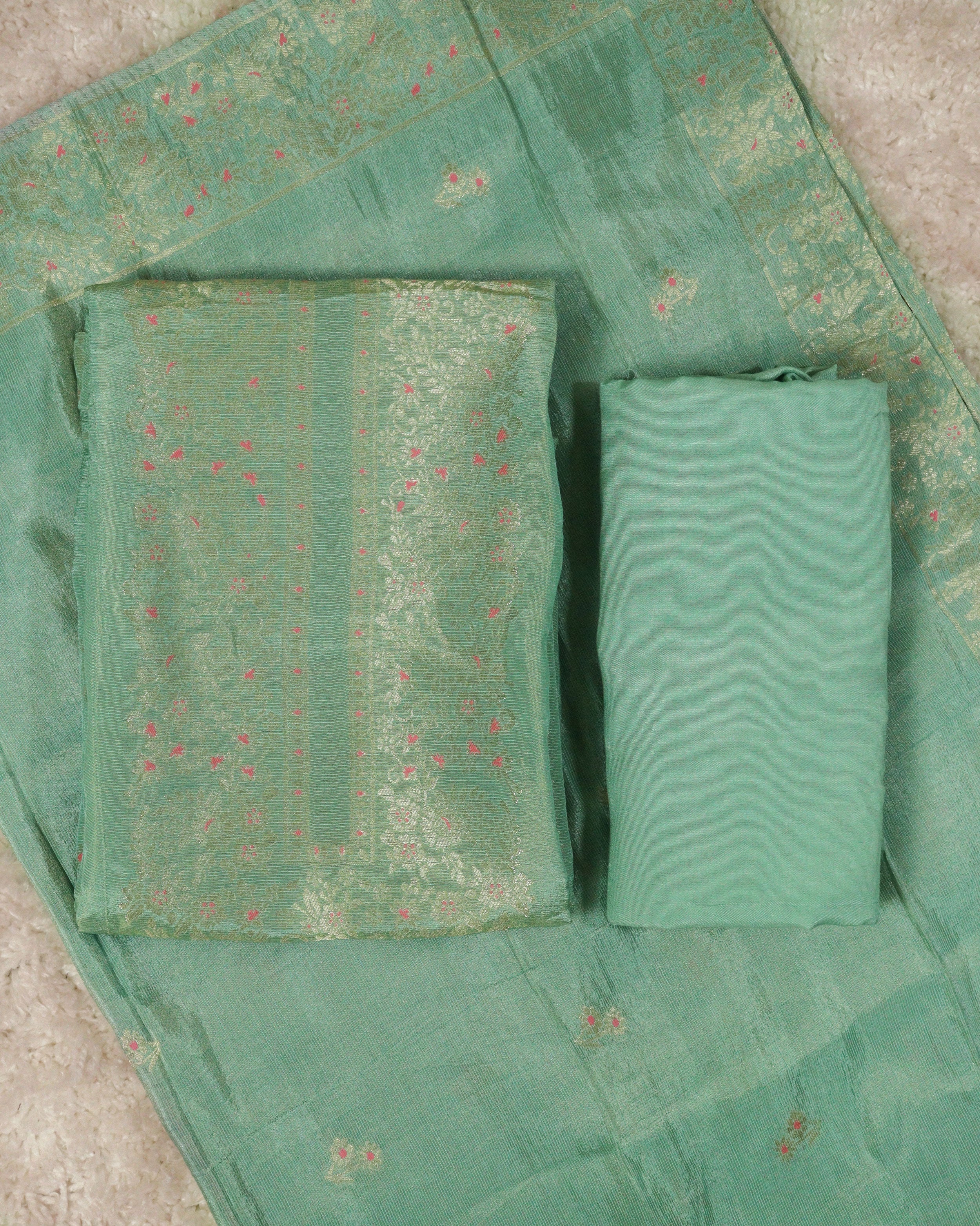 Load image into Gallery viewer, Banarasi Unstitched Suit-1106