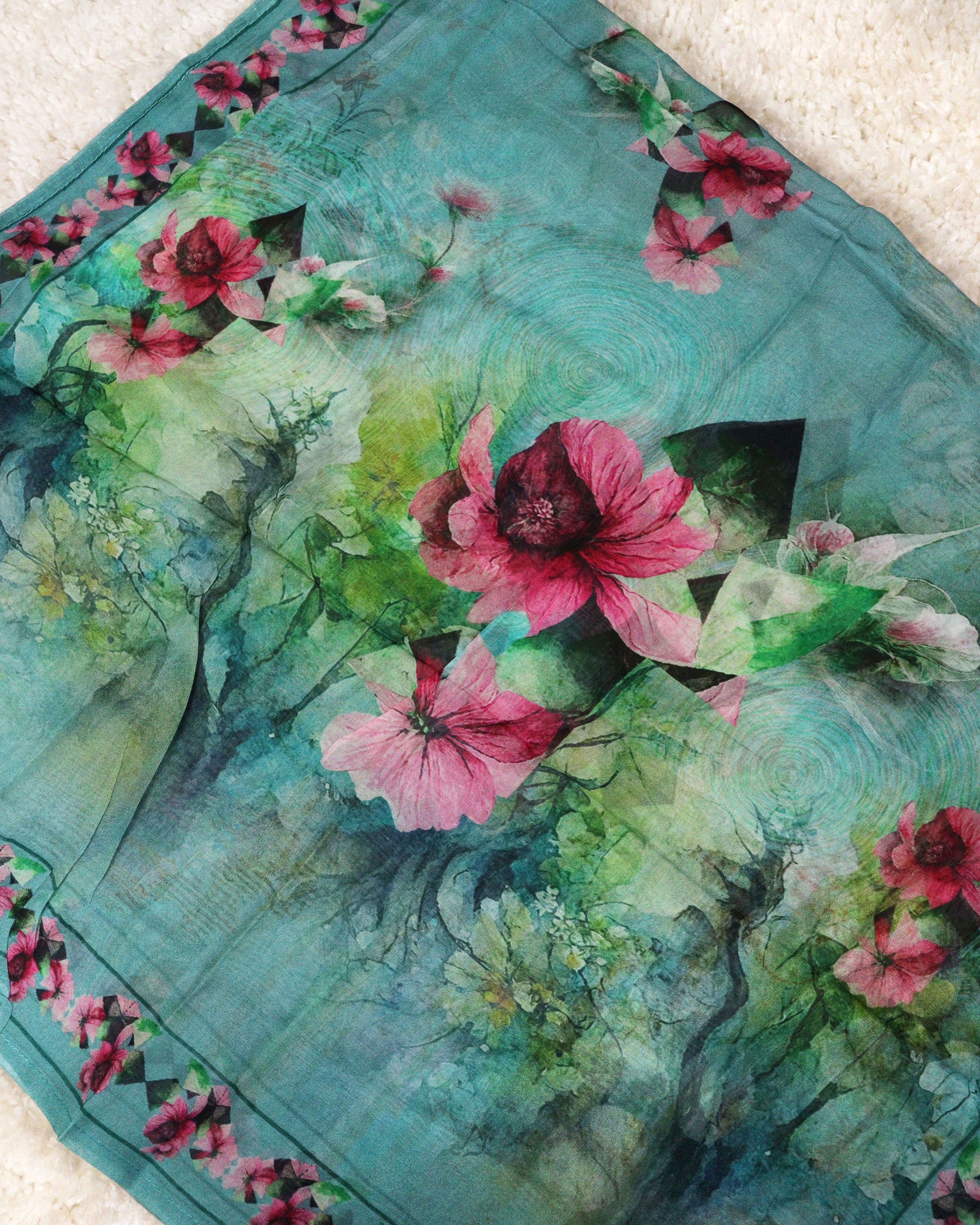 Load image into Gallery viewer, Viscose Organza Unstitched Suit-1089