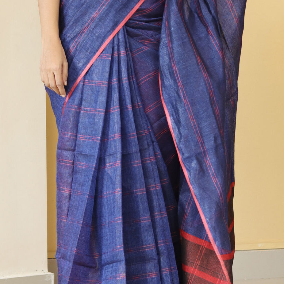 Load image into Gallery viewer, Pure Linen Saree (PRE-ORDER)