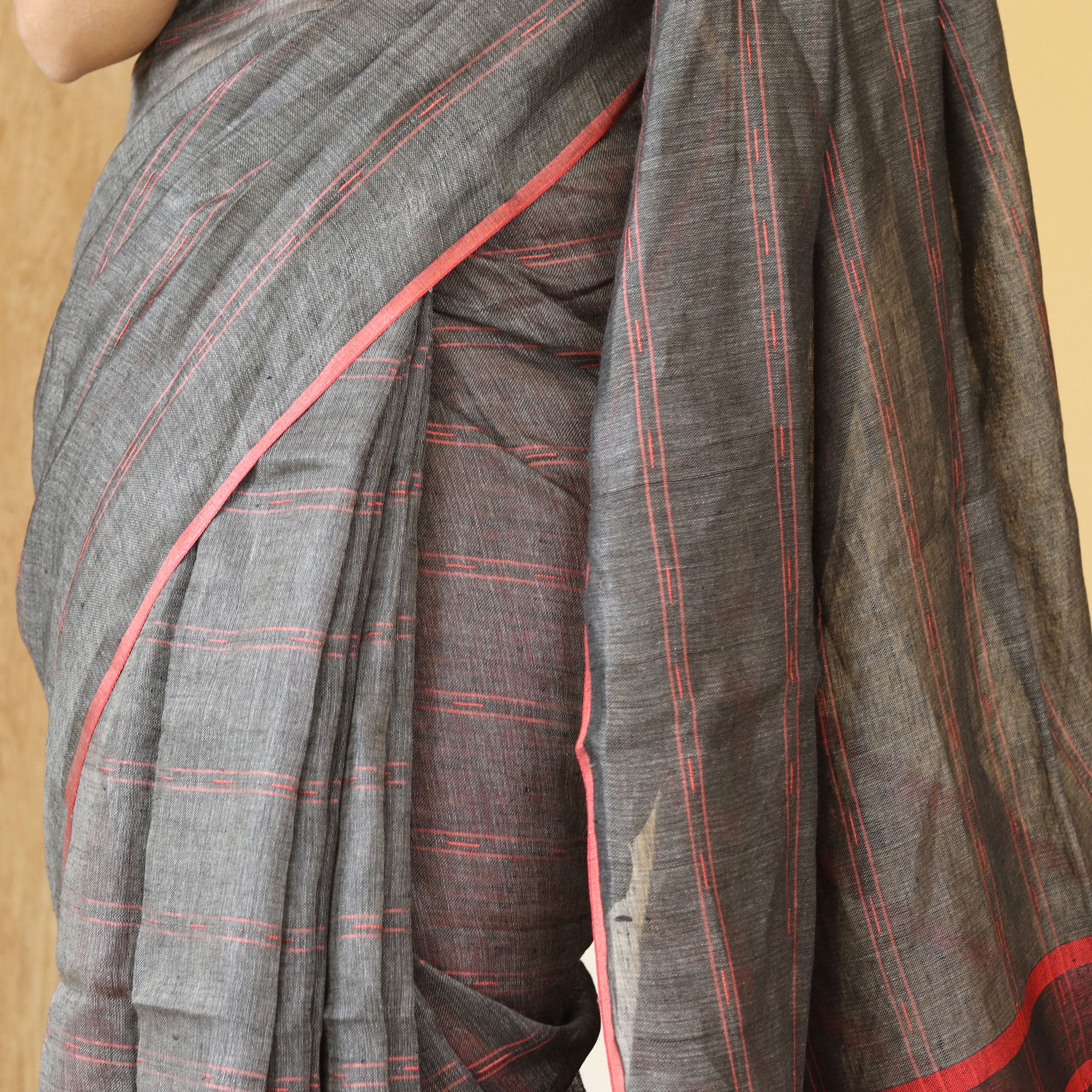 Load image into Gallery viewer, Pure Linen Saree (PRE-ORDER)