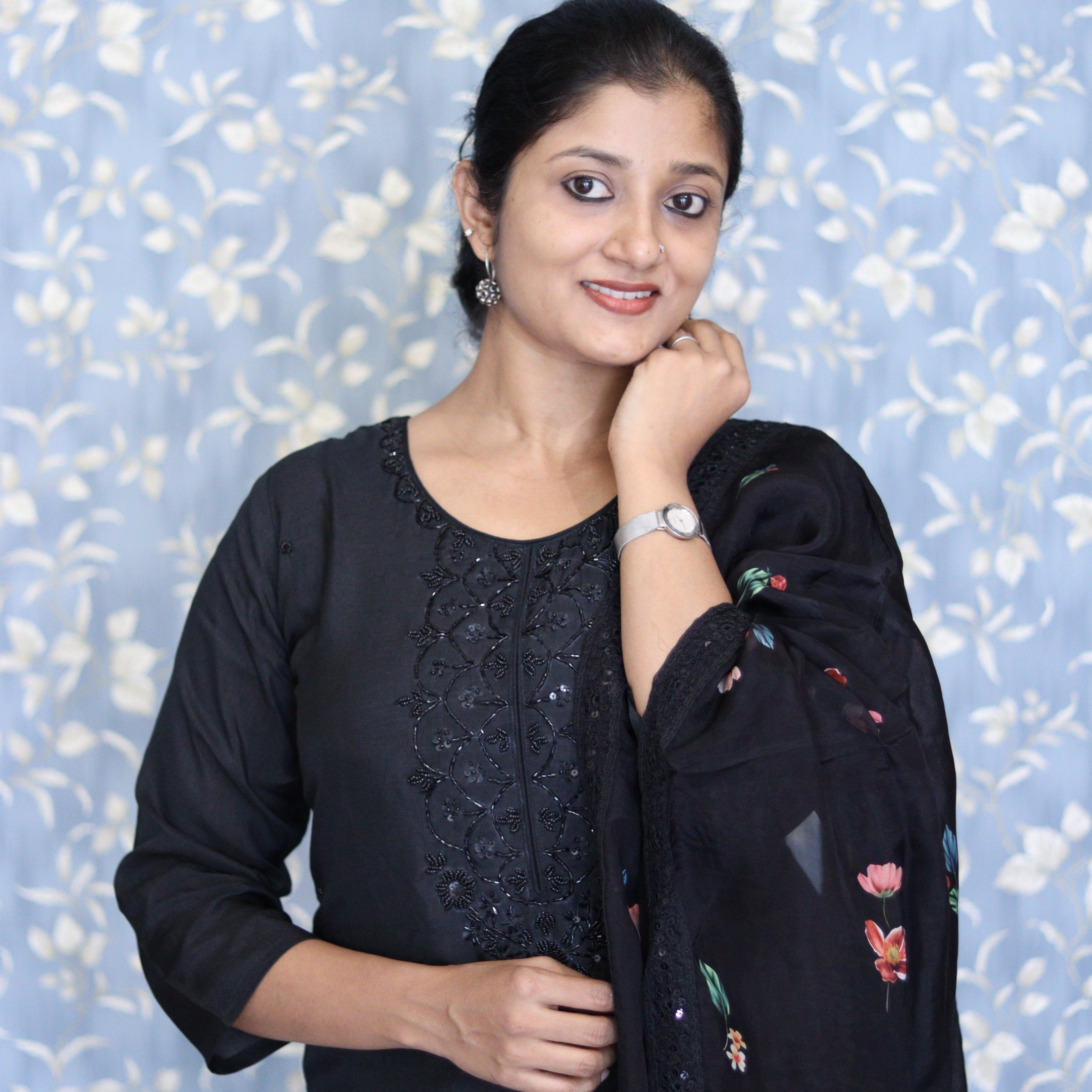 Load image into Gallery viewer, Pure Muslin Silk Kurti Set- 3395