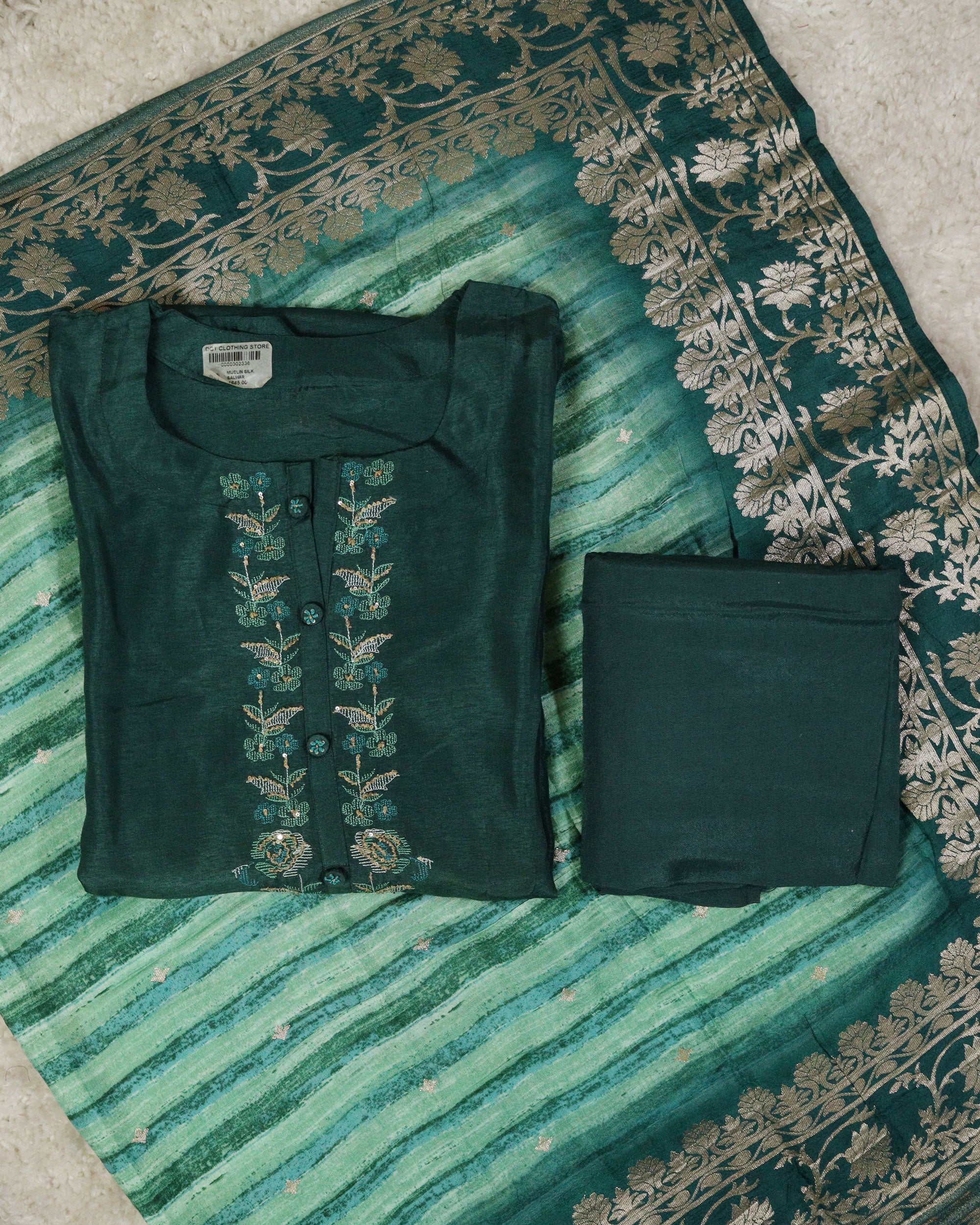 Load image into Gallery viewer, Muslin Silk Unstitched Suit -2336