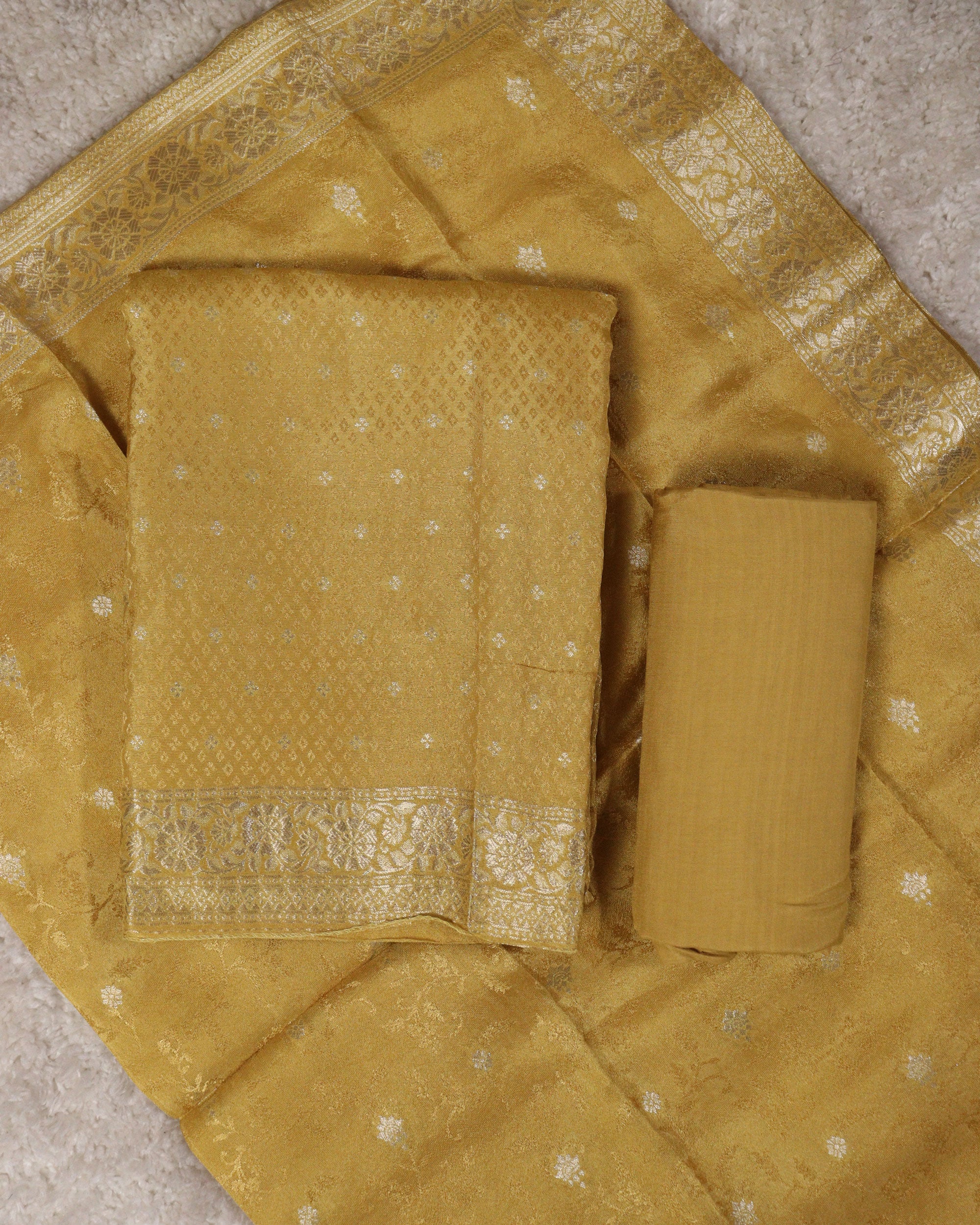 Load image into Gallery viewer, Banarasi Tissue Unstitched Suit-1199