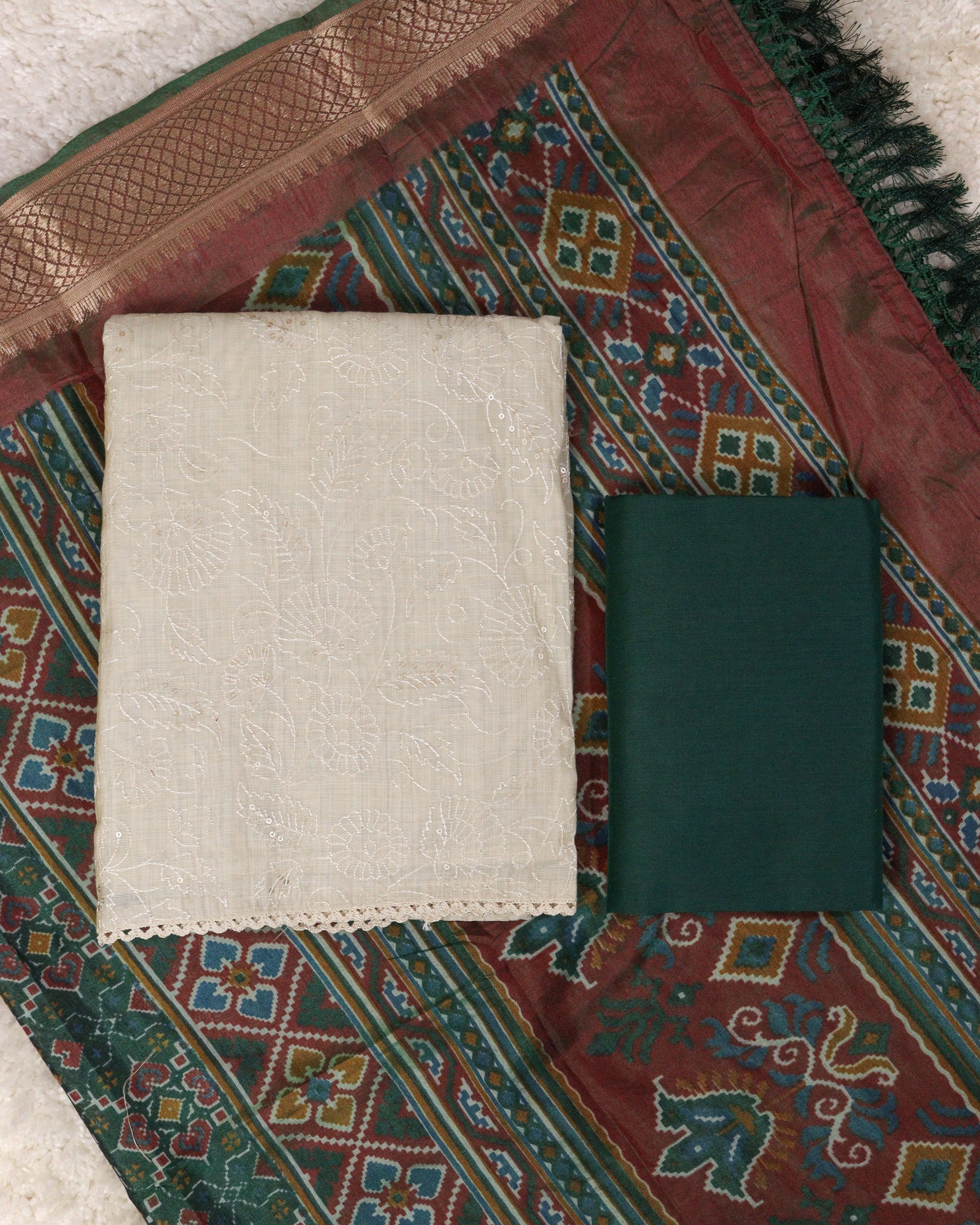 Load image into Gallery viewer, Chanderi Silk Unstitched Suit-1203