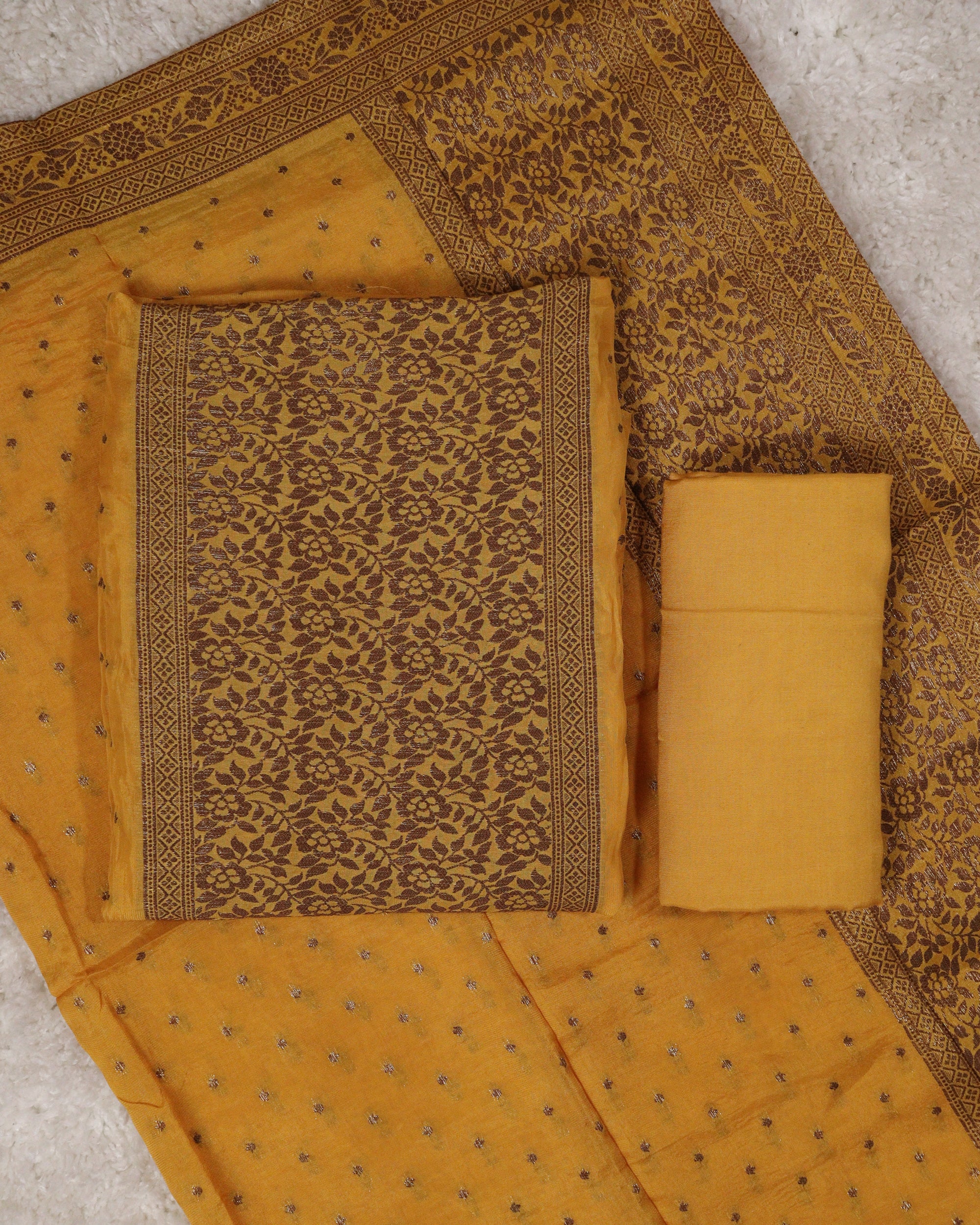 Load image into Gallery viewer, Georgette Banarasi Unstitched Suit- 1293