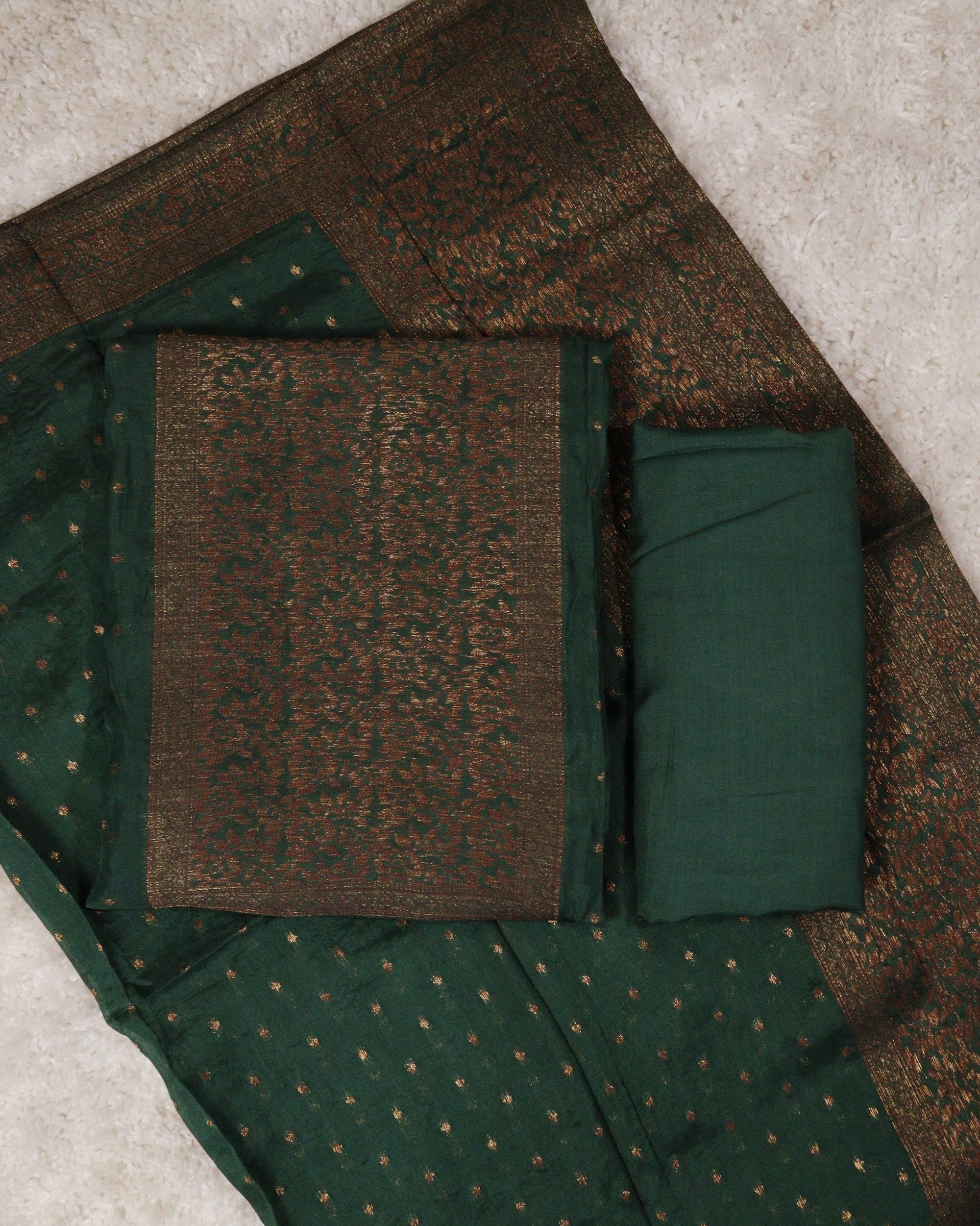 Load image into Gallery viewer, Georgette Banarasi Unstitched Suit- 1293