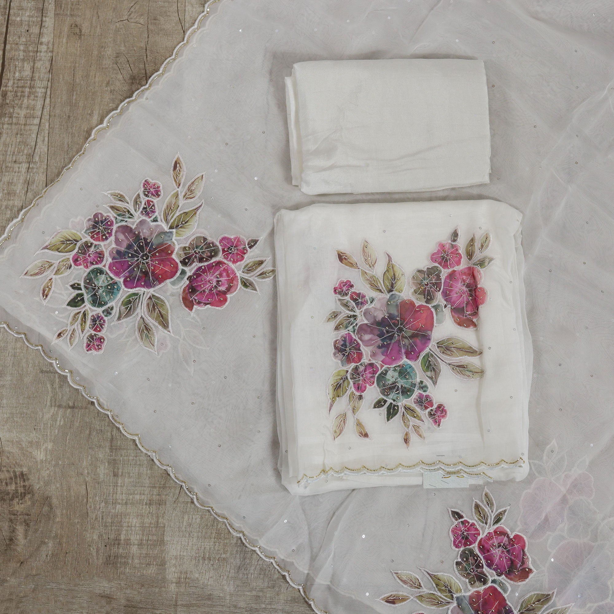 Load image into Gallery viewer, Viscose Organza Unstitched Suit - 4267