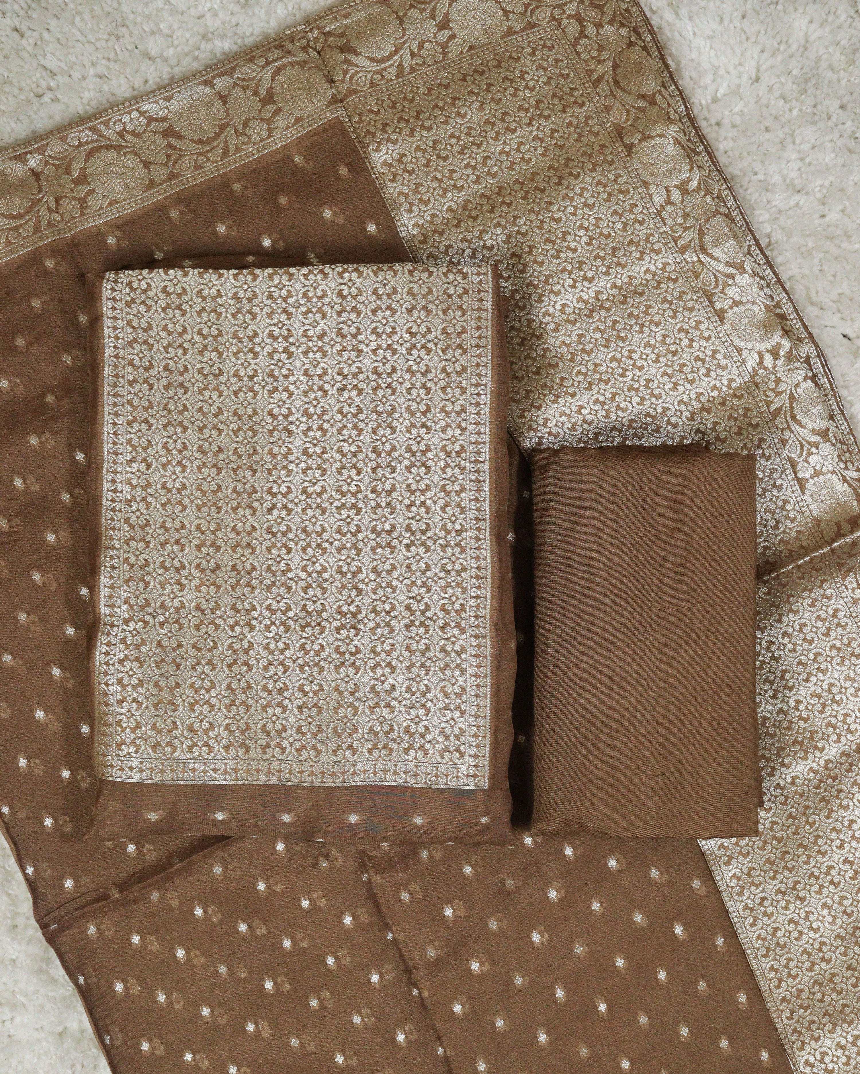 Load image into Gallery viewer, Georgette Banarasi Unstitched Suit-1294