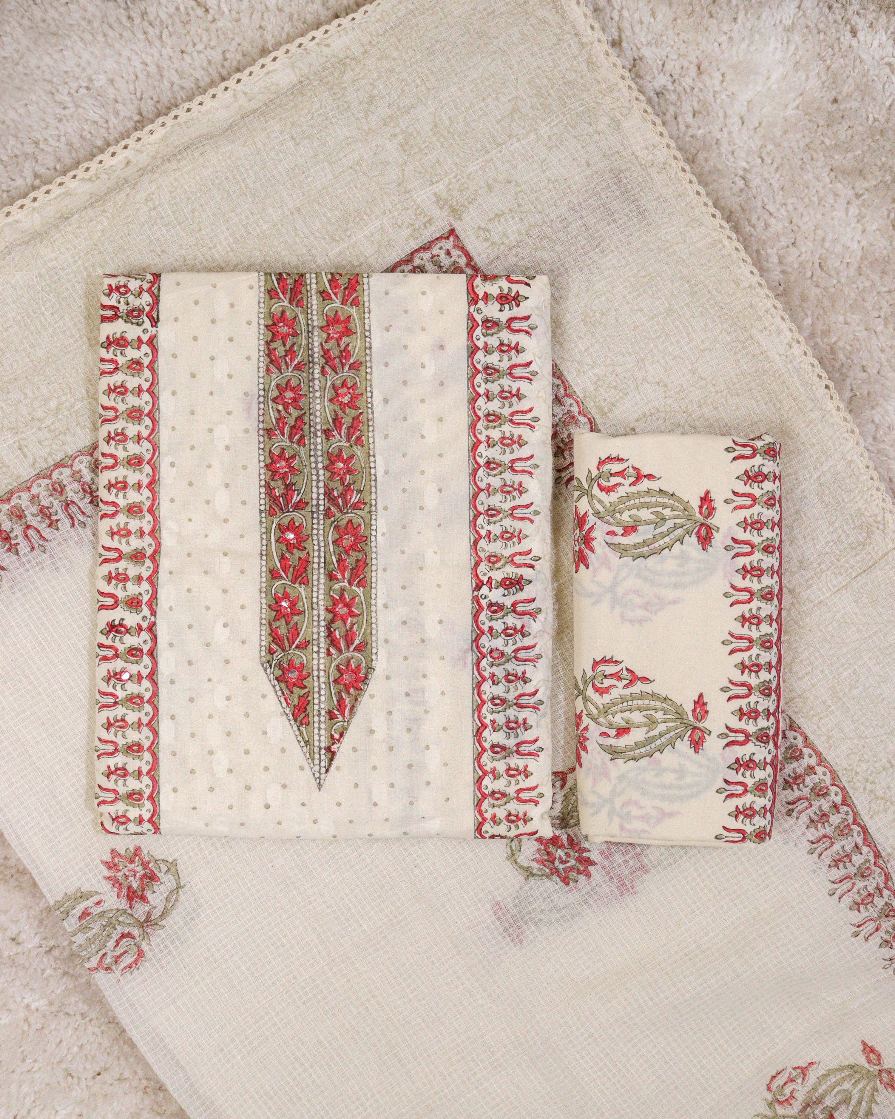 Load image into Gallery viewer, Pure Cotton Unstitched Suit-1287