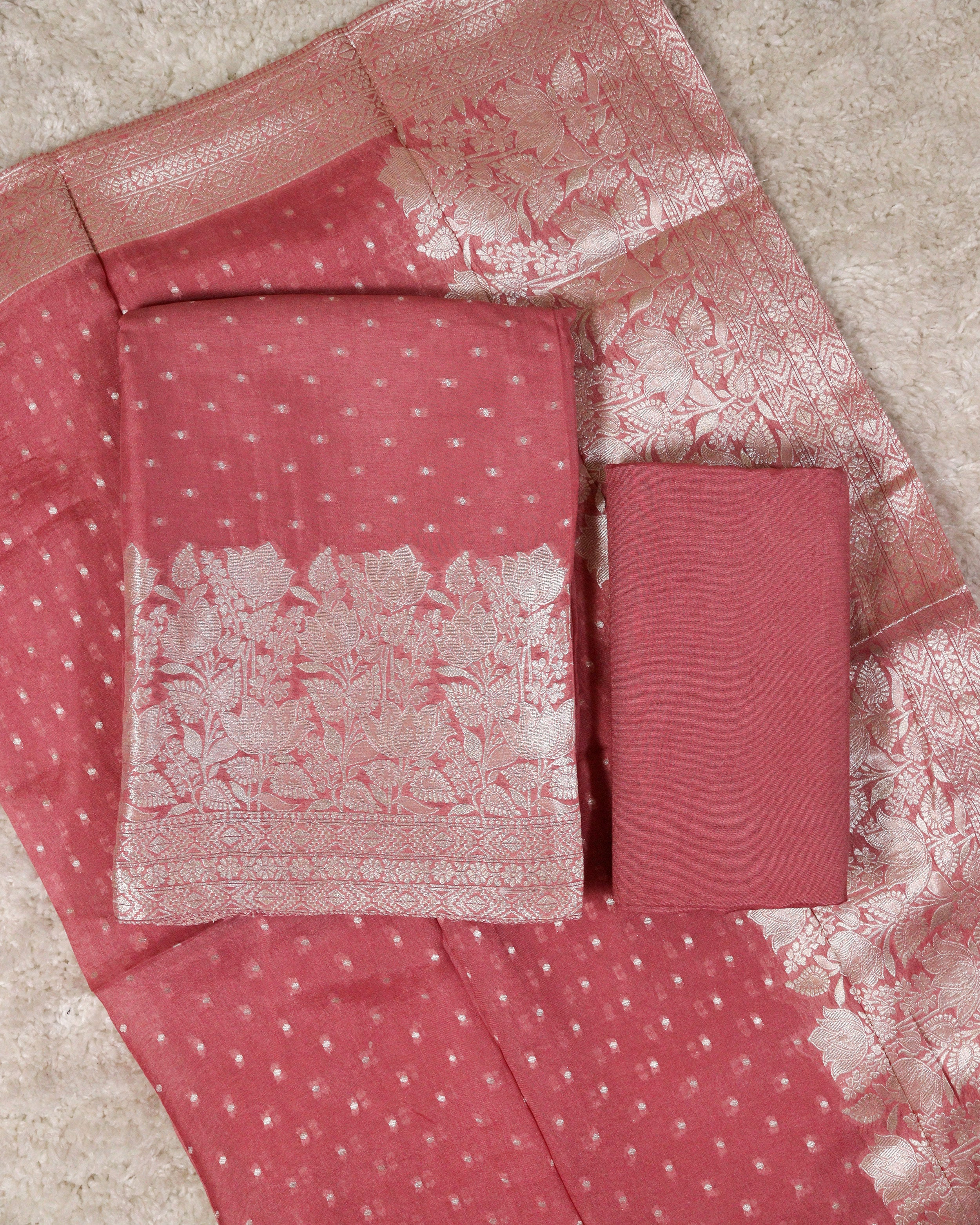 Load image into Gallery viewer, Crepe Georgette Unstitched Suit-1368