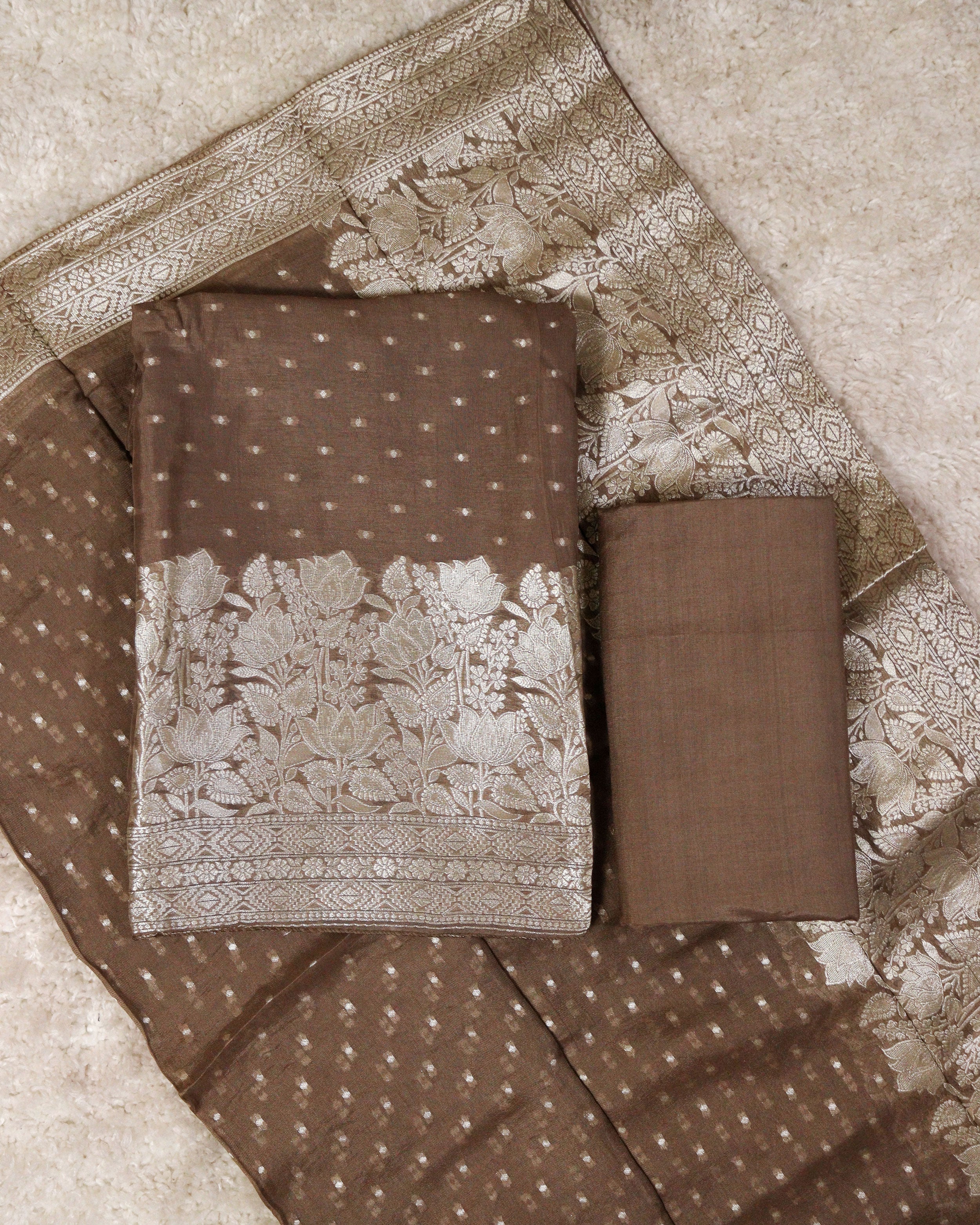 Load image into Gallery viewer, Crepe Georgette Unstitched Suit-1368