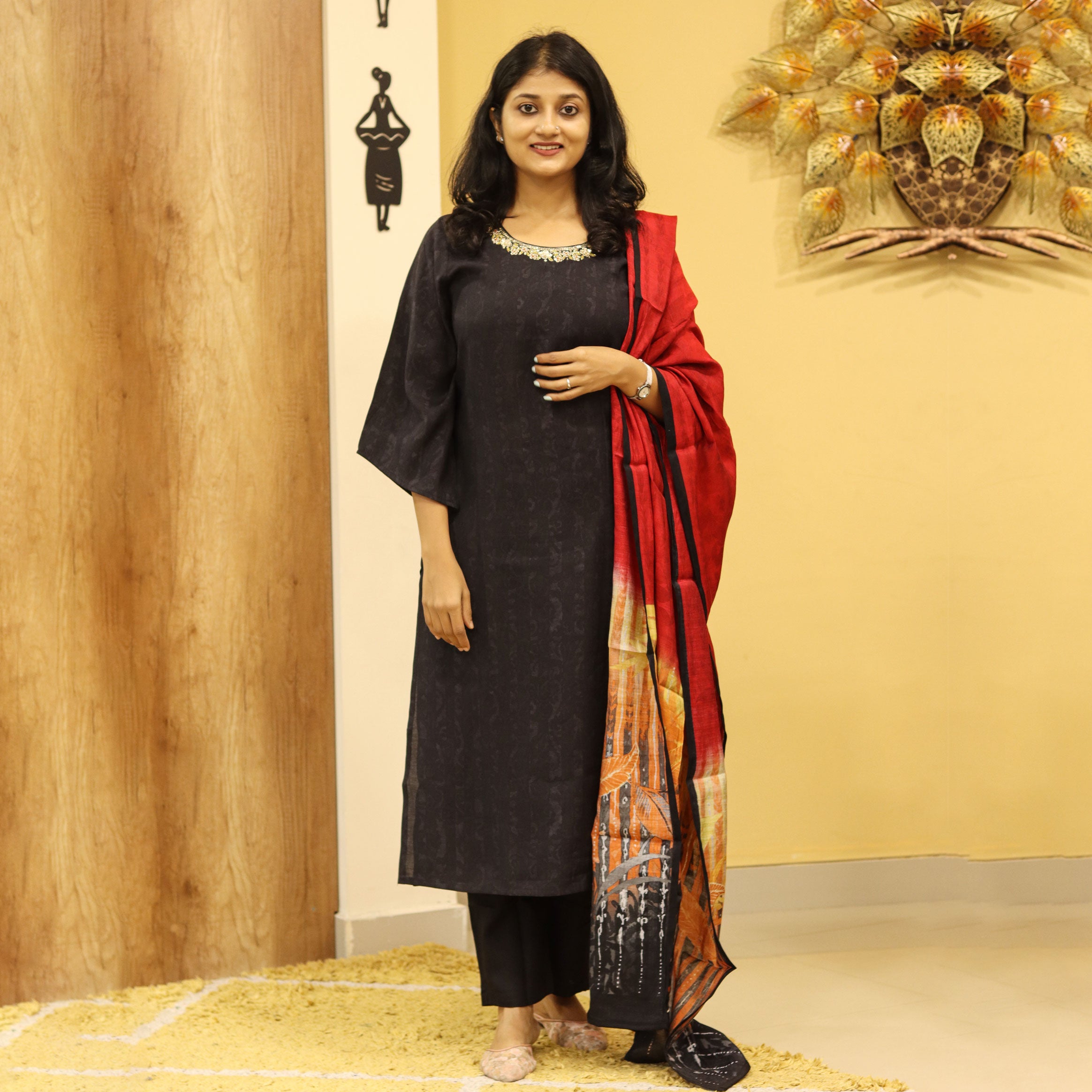 Load image into Gallery viewer, Muslin Silk Kurti Set