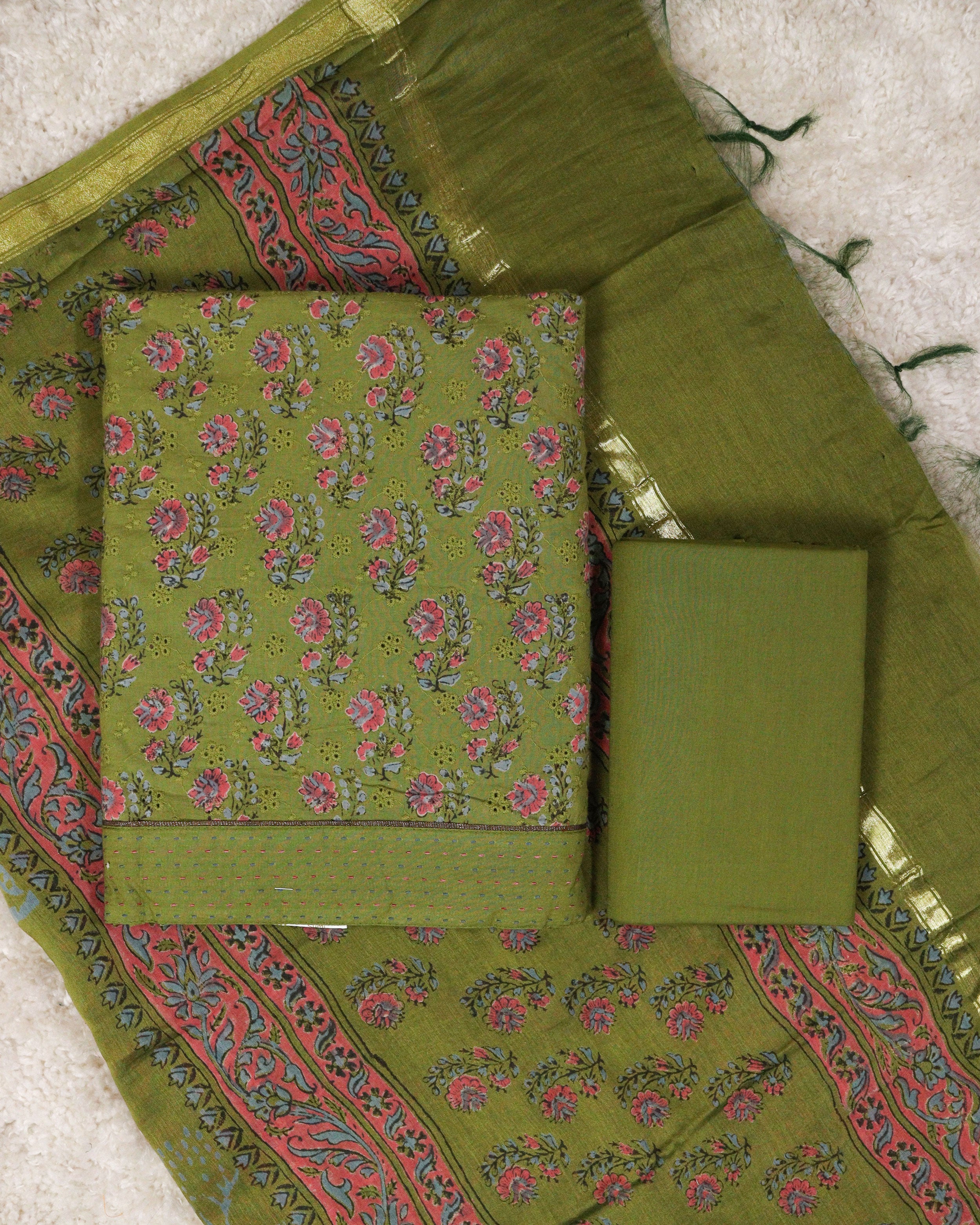 Load image into Gallery viewer, Pure Cotton Unstitched Suit-1363