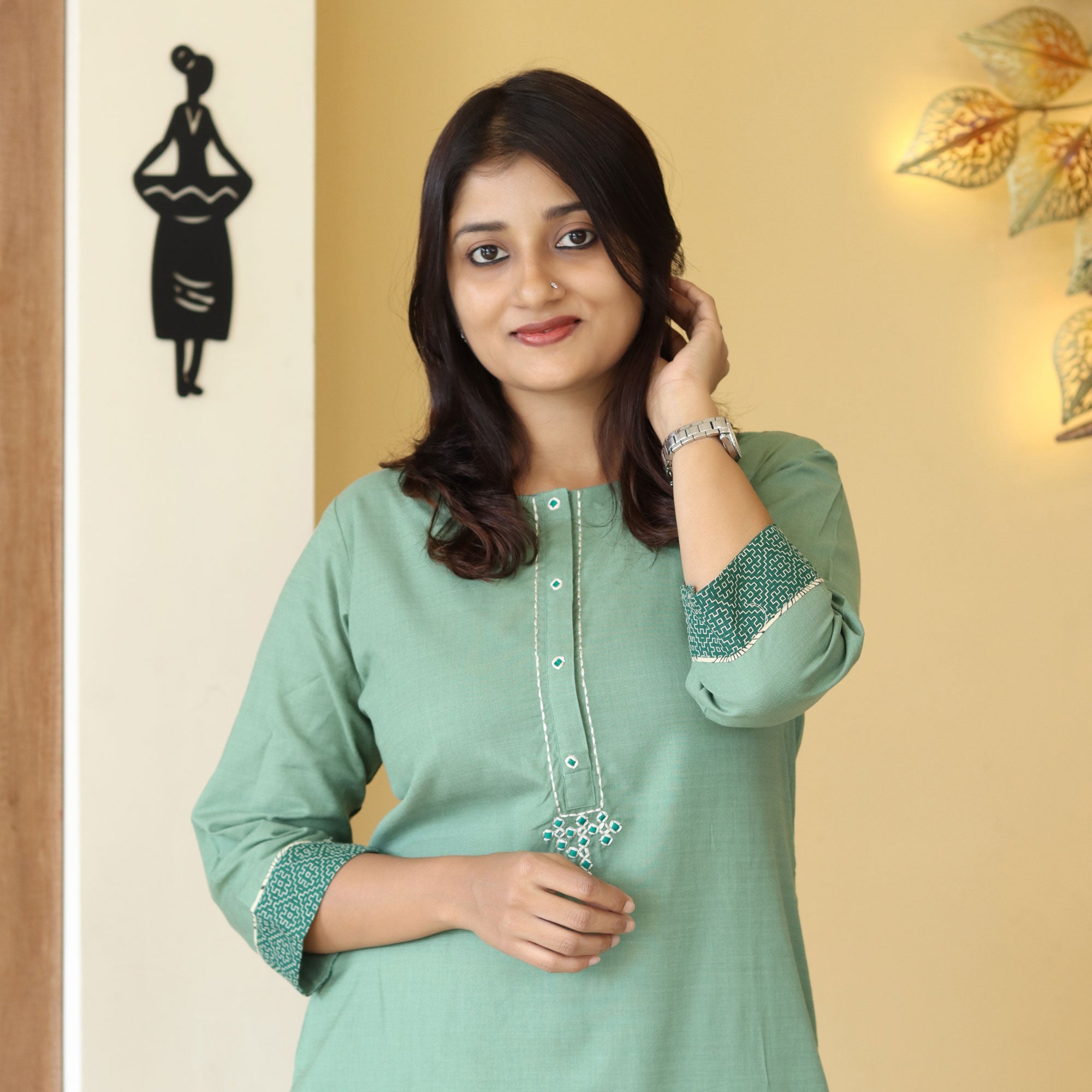 Load image into Gallery viewer, Pure Cotton Kurti-3662