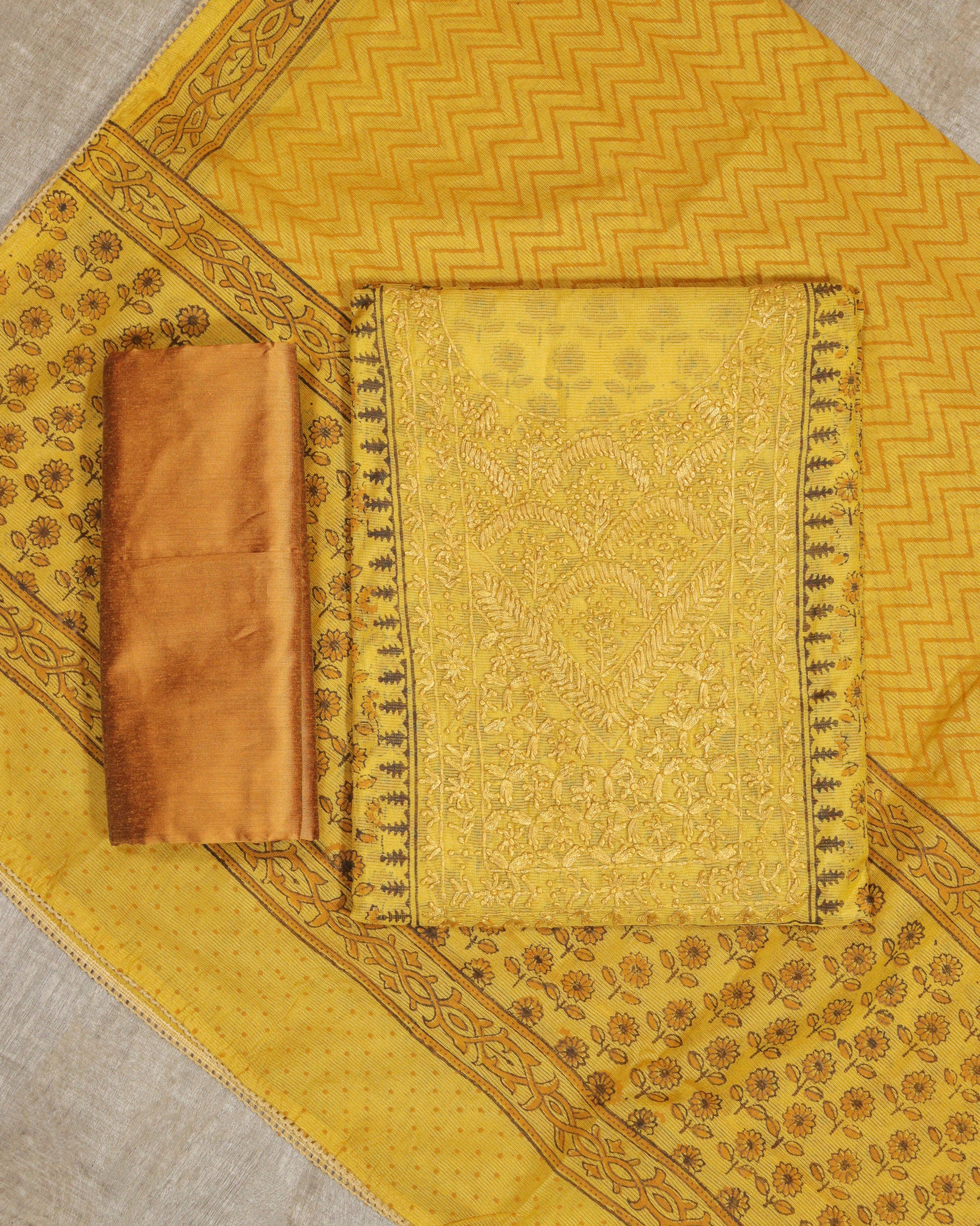 Load image into Gallery viewer, Net Kota Unstitched Suit-1495