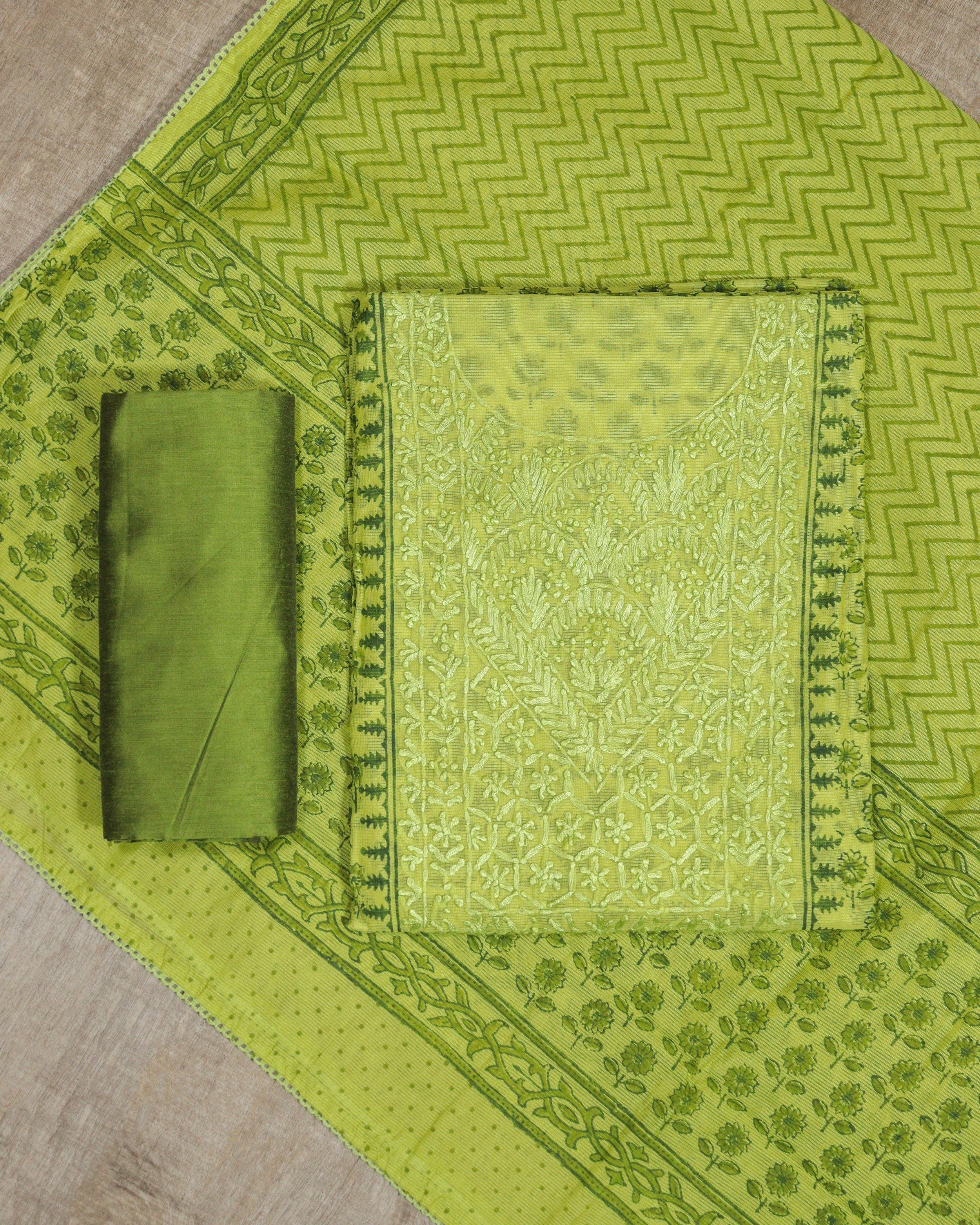 Load image into Gallery viewer, Net Kota Unstitched Suit-1495