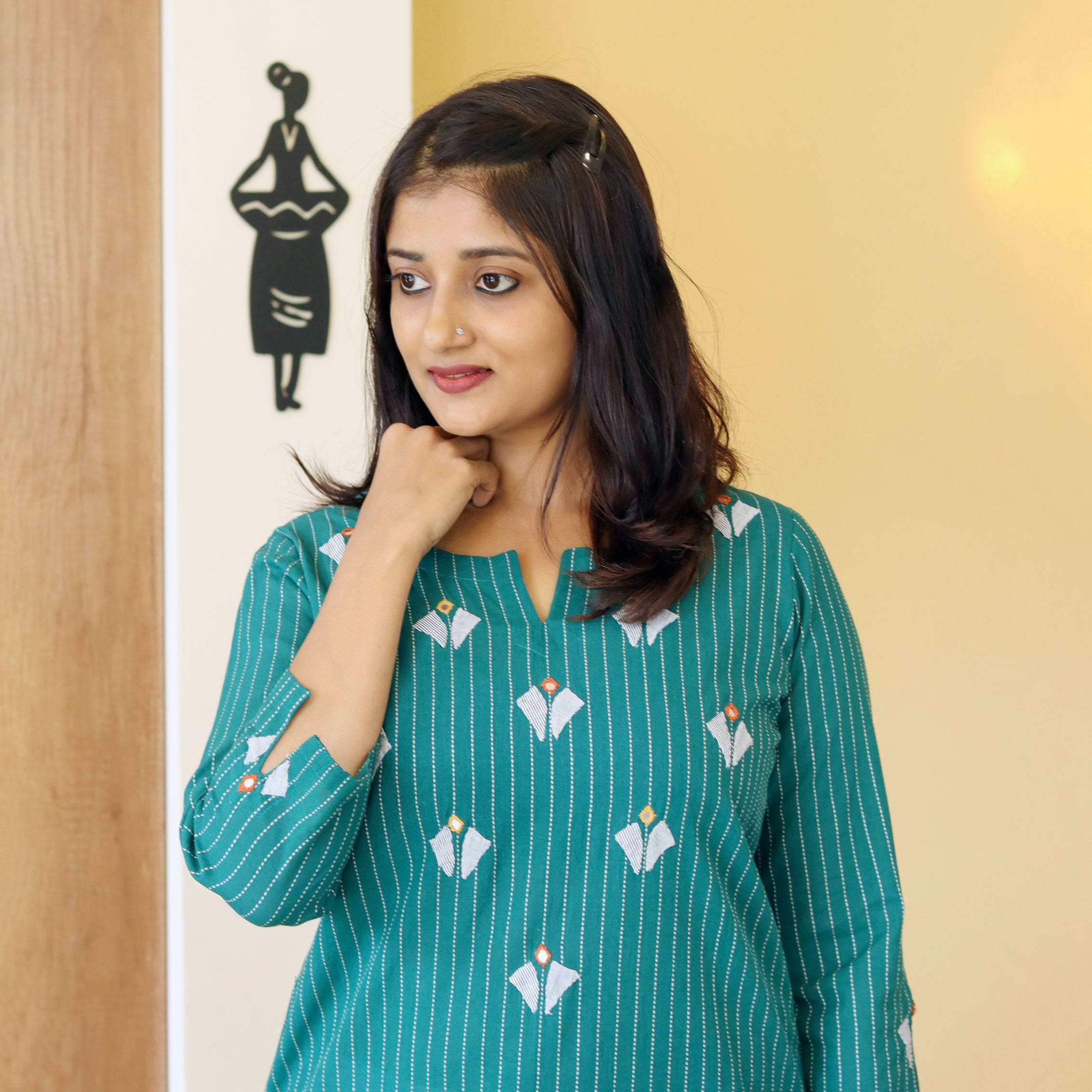 Load image into Gallery viewer, Pure Cotton Kurti-4245