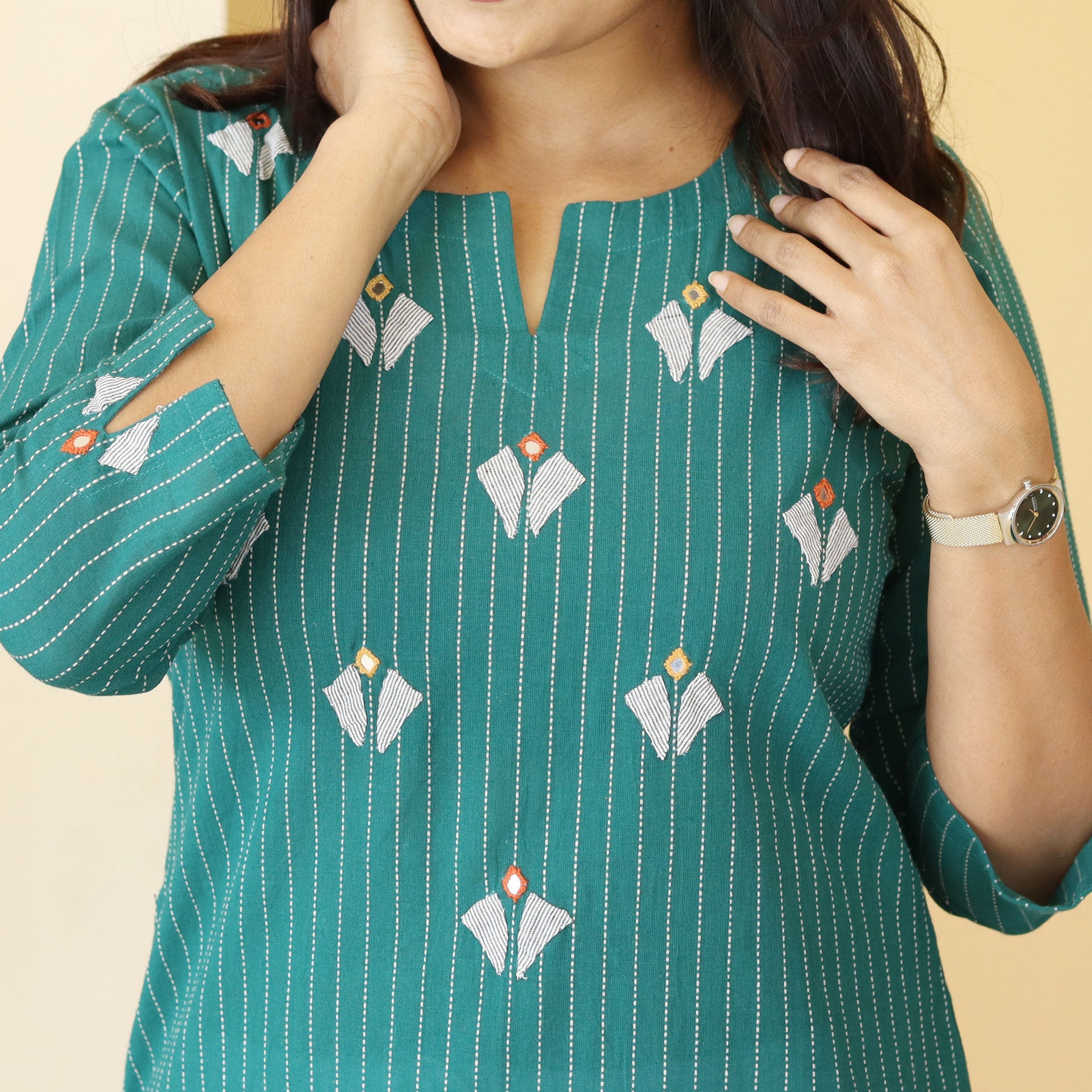 Load image into Gallery viewer, Pure Cotton Kurti-4245