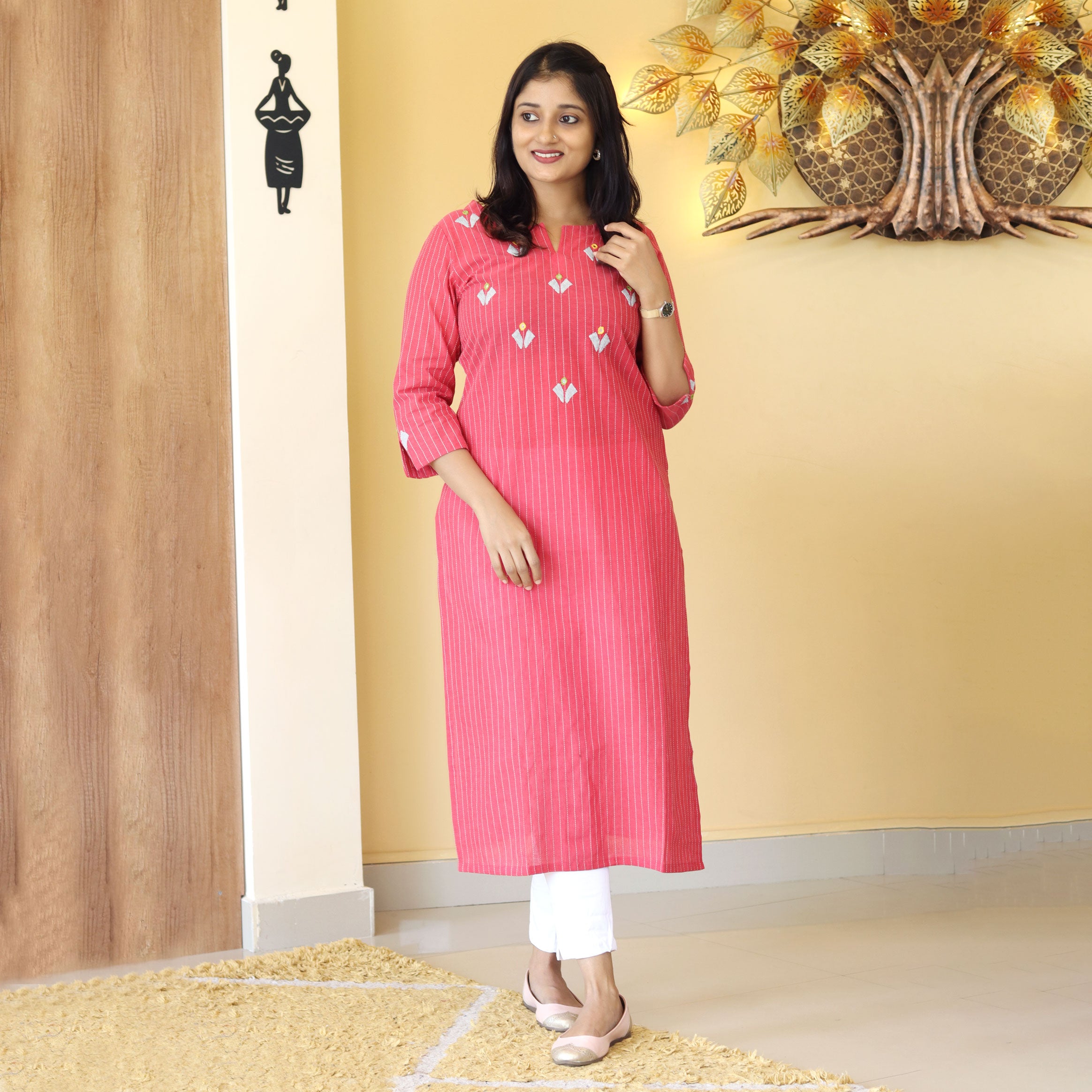 Load image into Gallery viewer, Pure Cotton Kurti-4245