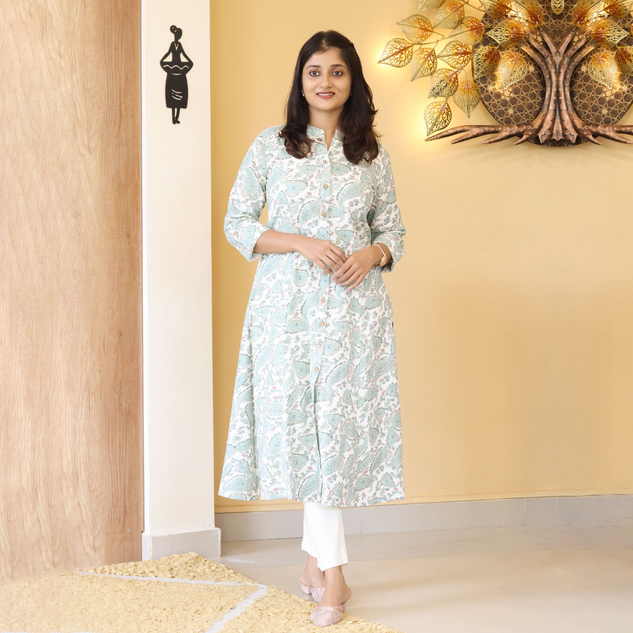 Load image into Gallery viewer, Pure Cotton Printed Kurti-4323