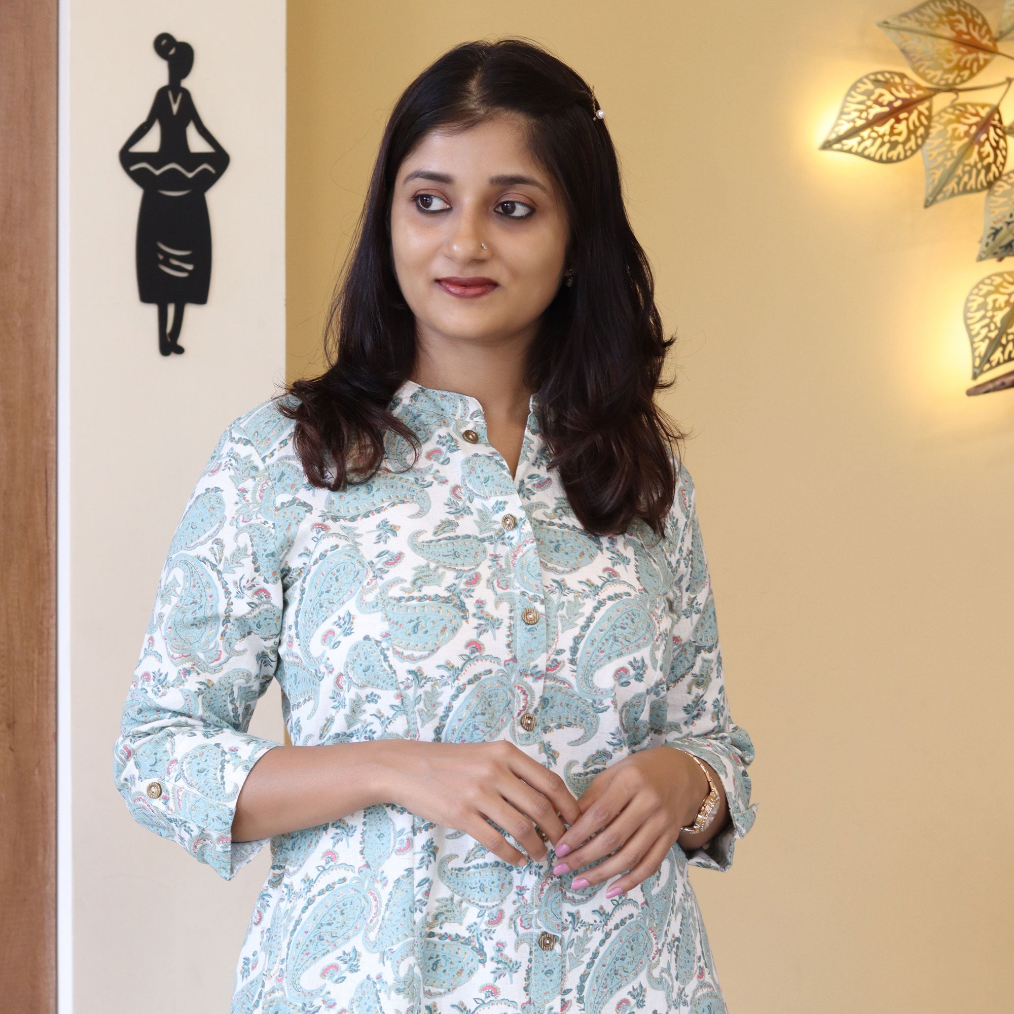 Load image into Gallery viewer, Pure Cotton Printed Kurti-4323