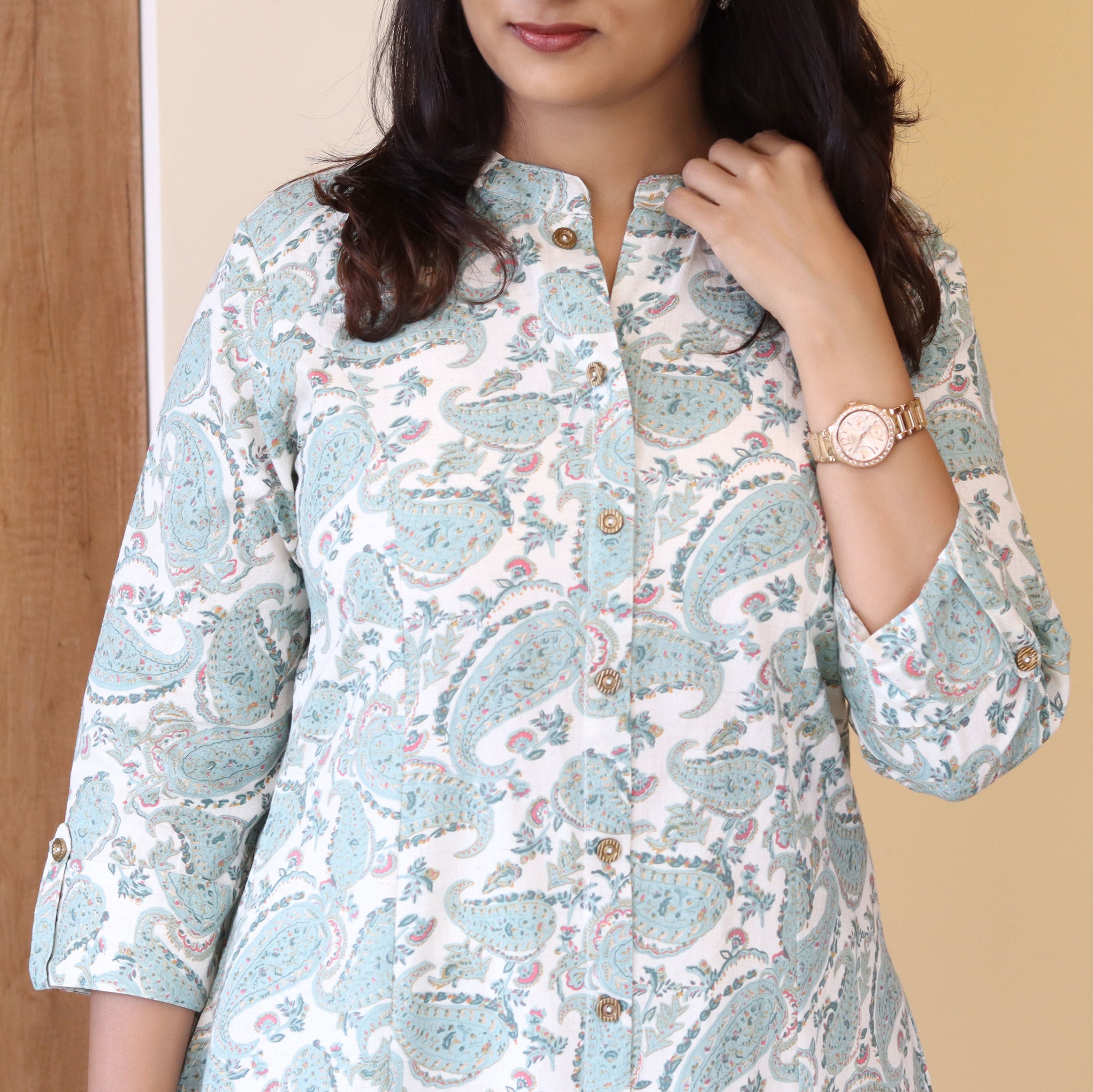 Load image into Gallery viewer, Pure Cotton Printed Kurti-4323